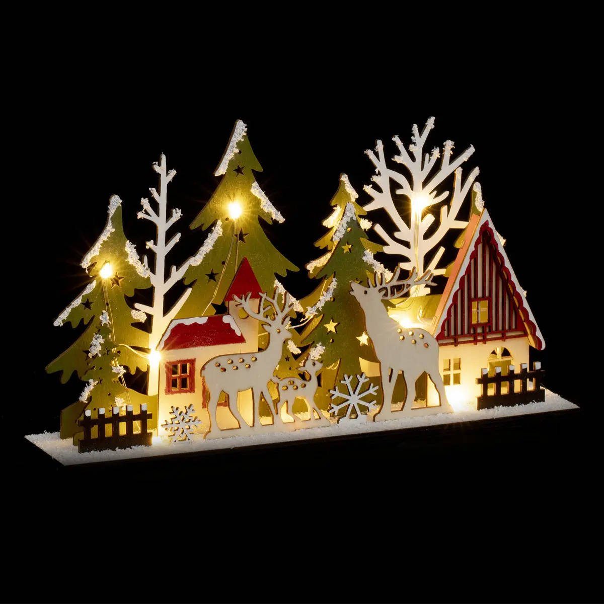 Fééric Lights & Christmas Weihnachtsdorf Weihnachtsdorf, Weihnachtsszene, H. 17 cm