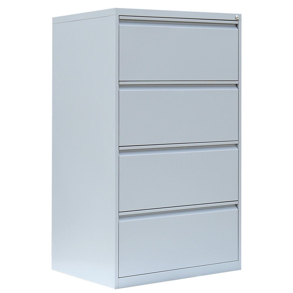 Steelboxx Hängeregisterschrank für DIN A4 Hängemappen 132x76x62cm mit 4 Schüben (1-St) Hängeregisterschrank