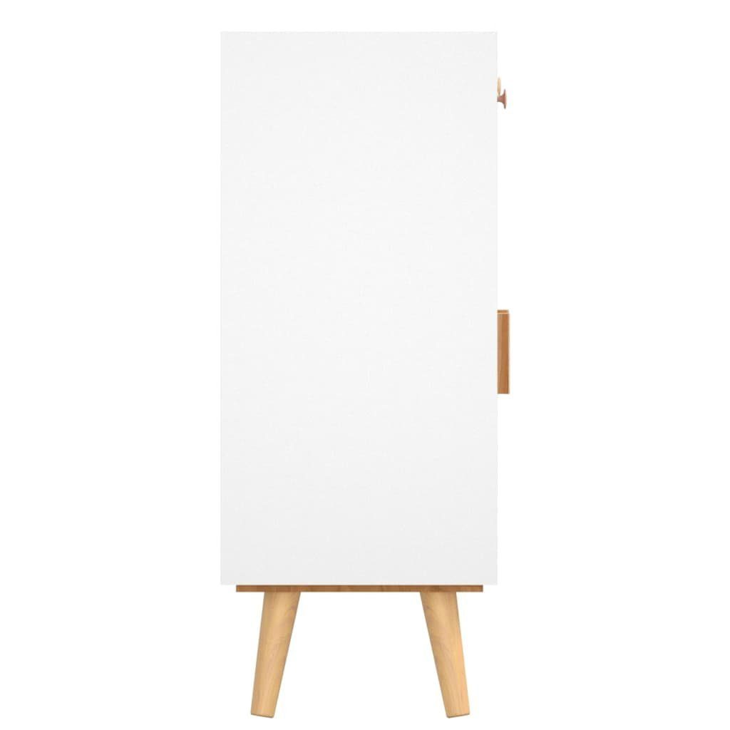 Fächerschrank (1-St) Sideboard Schubladen mit vidaXL 60x30x75,5 cm Weiß Holzwerkstoff