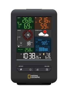 NATIONAL GEOGRAPHIC Color-Display Funk Wetter-Center 5in1 Wetterstation