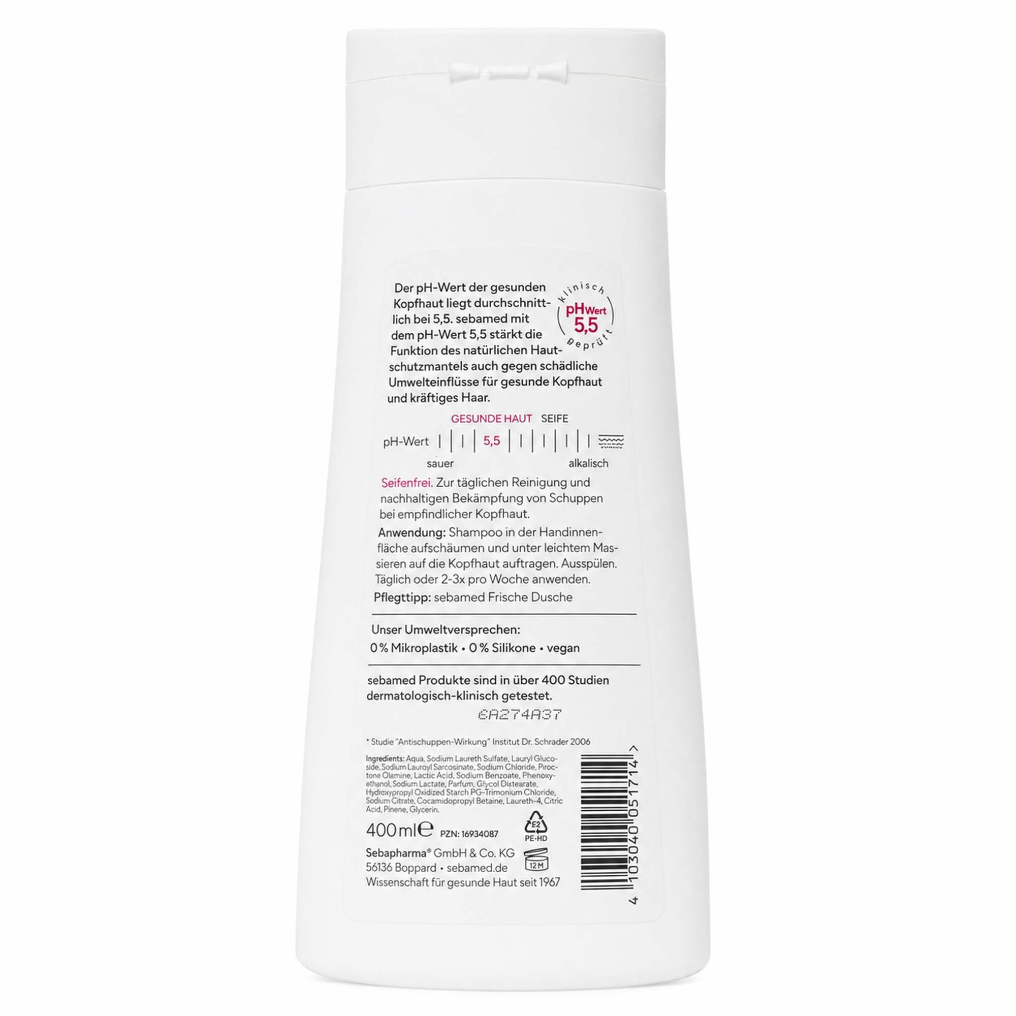 sebamed Kopfhaut-Pflegeshampoo SEBAMED Anti-Schuppen Shampoo 400ml