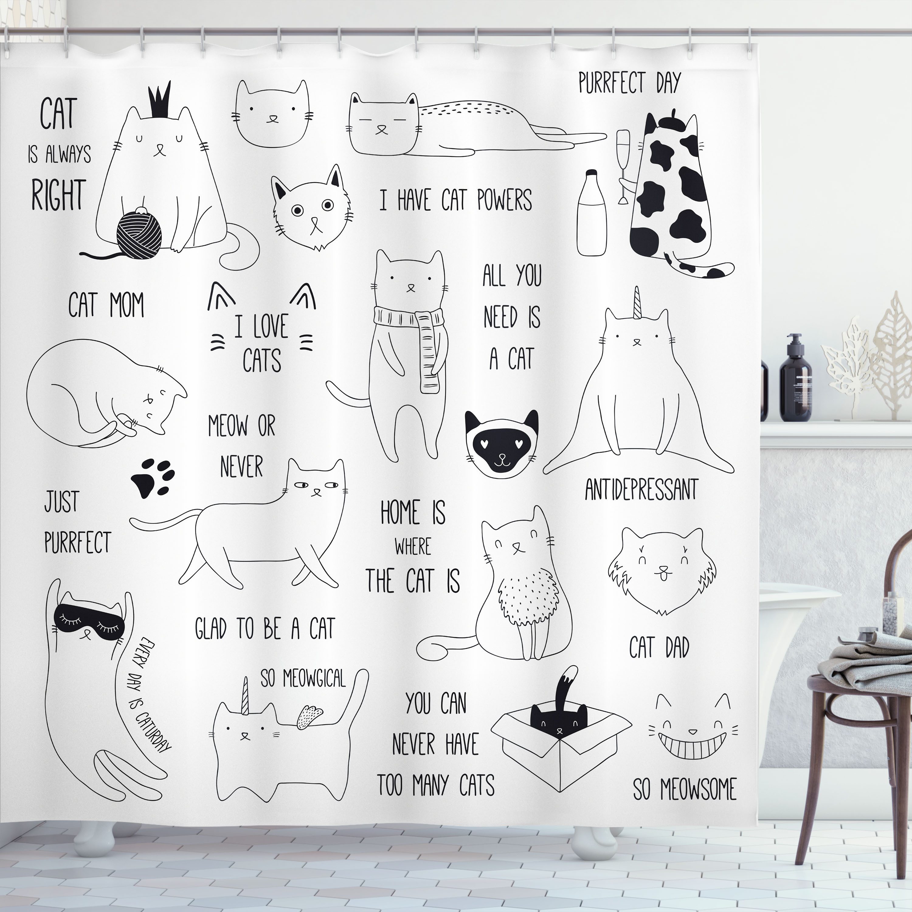 Abakuhaus Duschvorhang Moderner Digitaldruck mit 12 Haken auf Stoff Wasser günstig online kaufen