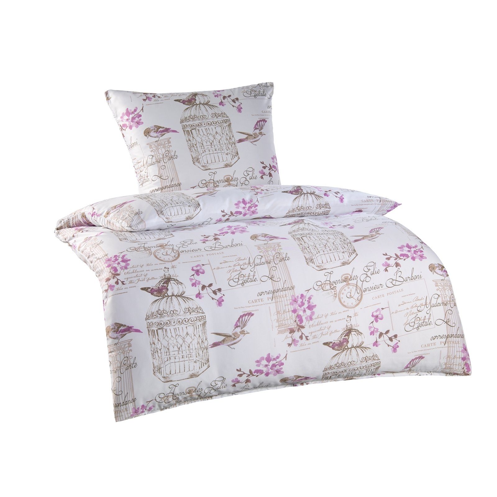 HTI-Living Bettwäsche Mikrofaser Bettwäsche 135 x 200 2-teilig, 100% Polyes günstig online kaufen