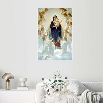 Posterlounge Poster William Adolphe Bouguereau, Die Jungfrau mit Engeln, Malerei