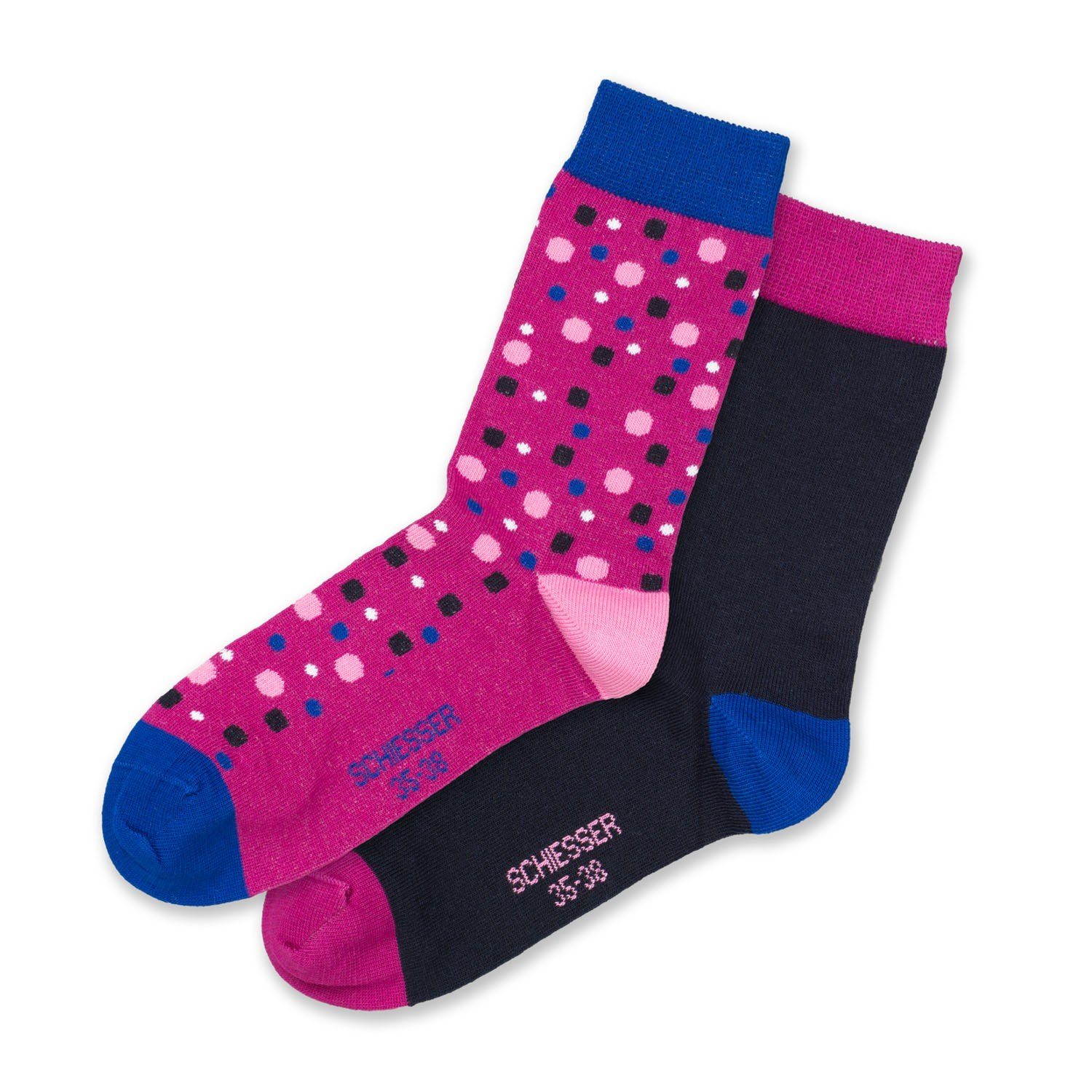 Schiesser Langsocken 144301 (Packung, 2-Paar, 2 Paar) Kinder Socken, Jungen & Mädchen mit Baumwolle, Kindersocken