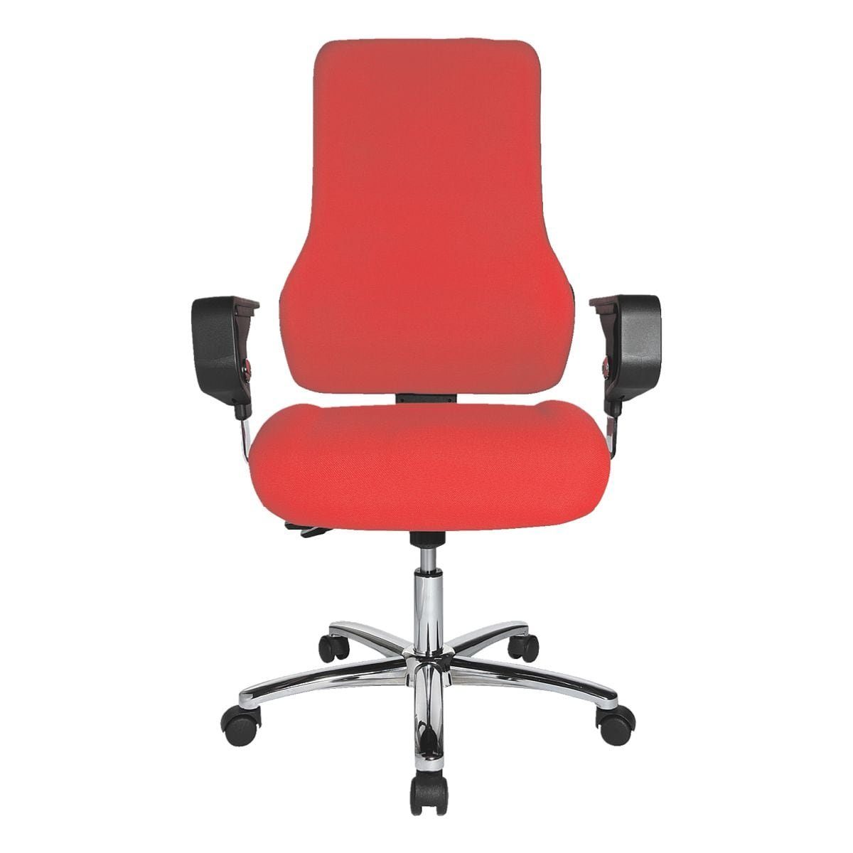 TOPSTAR Schreibtischstuhl Top-Point-Deluxe, ohne Armlehnen, mit Muldensitz rot