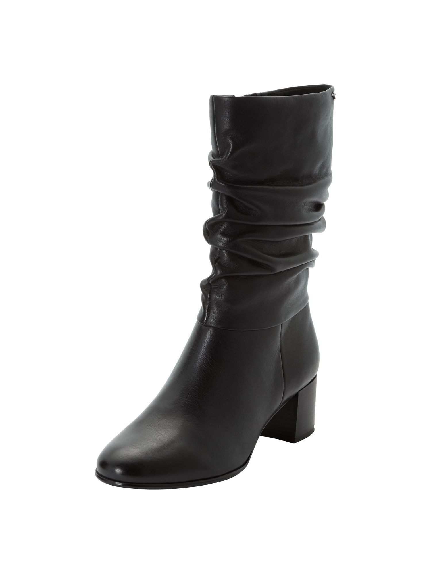 Tamaris ANTIslide, TOUCH-IT aus Leder Blockabsatz Stiefelette ANTIslide