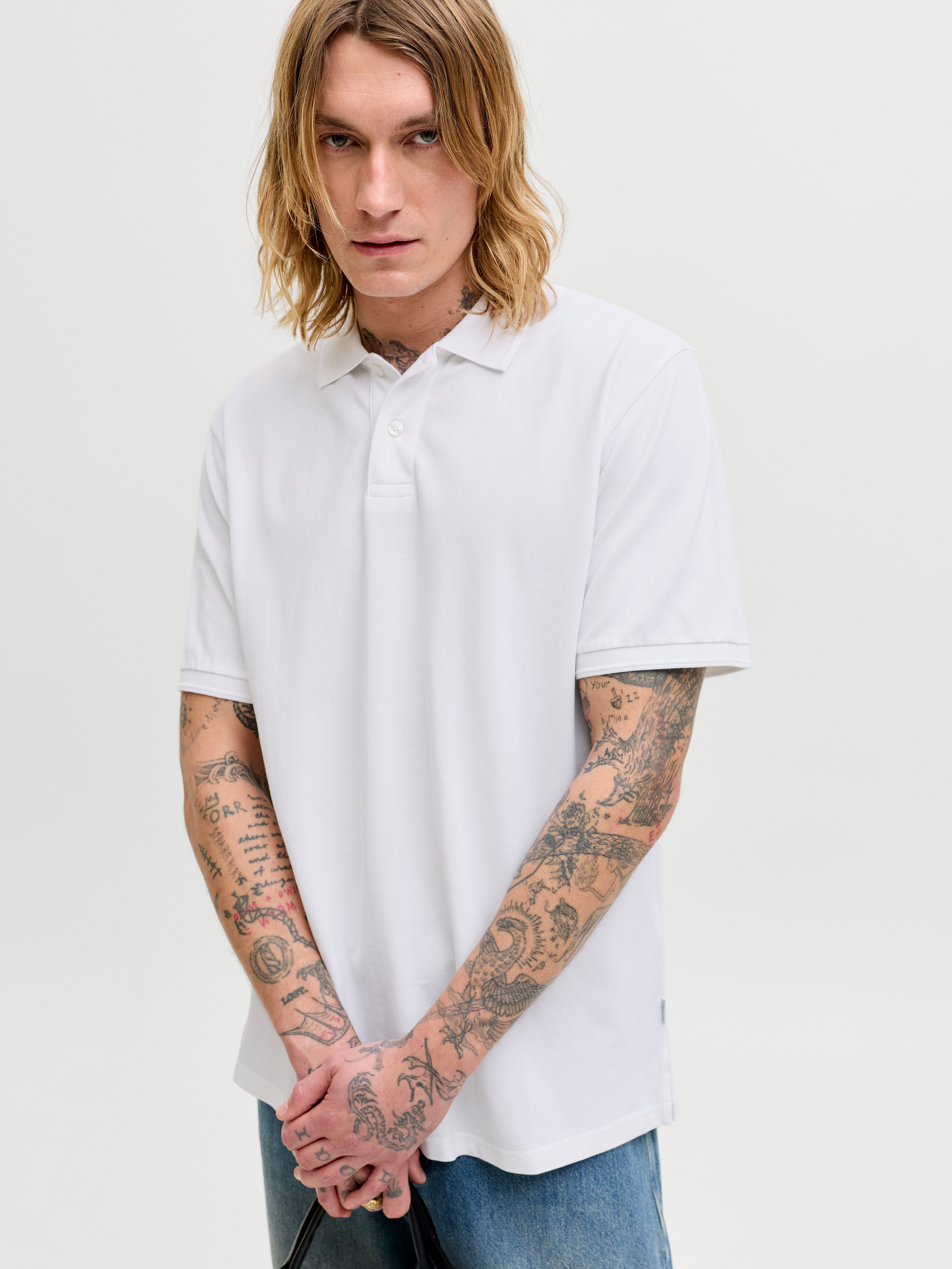 Jack & Jones Poloshirt JPRBLUWILL SS WASH POLO SN Baumwolle, regular fit