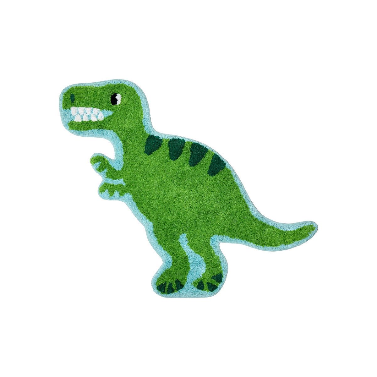 Sass & Belle Kinderteppich Mini Dinosaurier T-Rex, Dino, Baumwolle, ca. 74 x 60 cm
