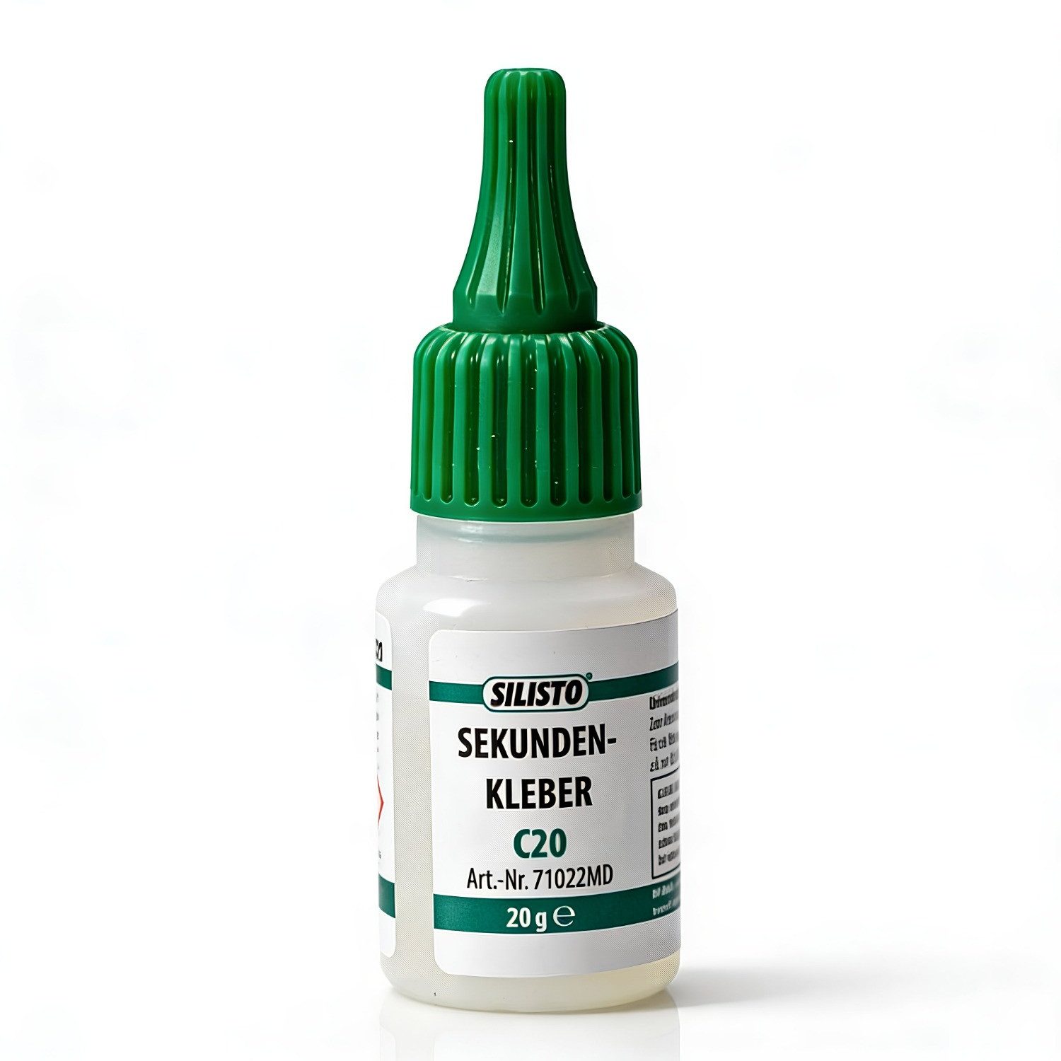 Silisto Bastelkleber Sekundenkleber Dünnflüssig 20g, (1-tlg), Schnelle Aushärtung, Lösungsmittelfrei, Einfache Anwendung