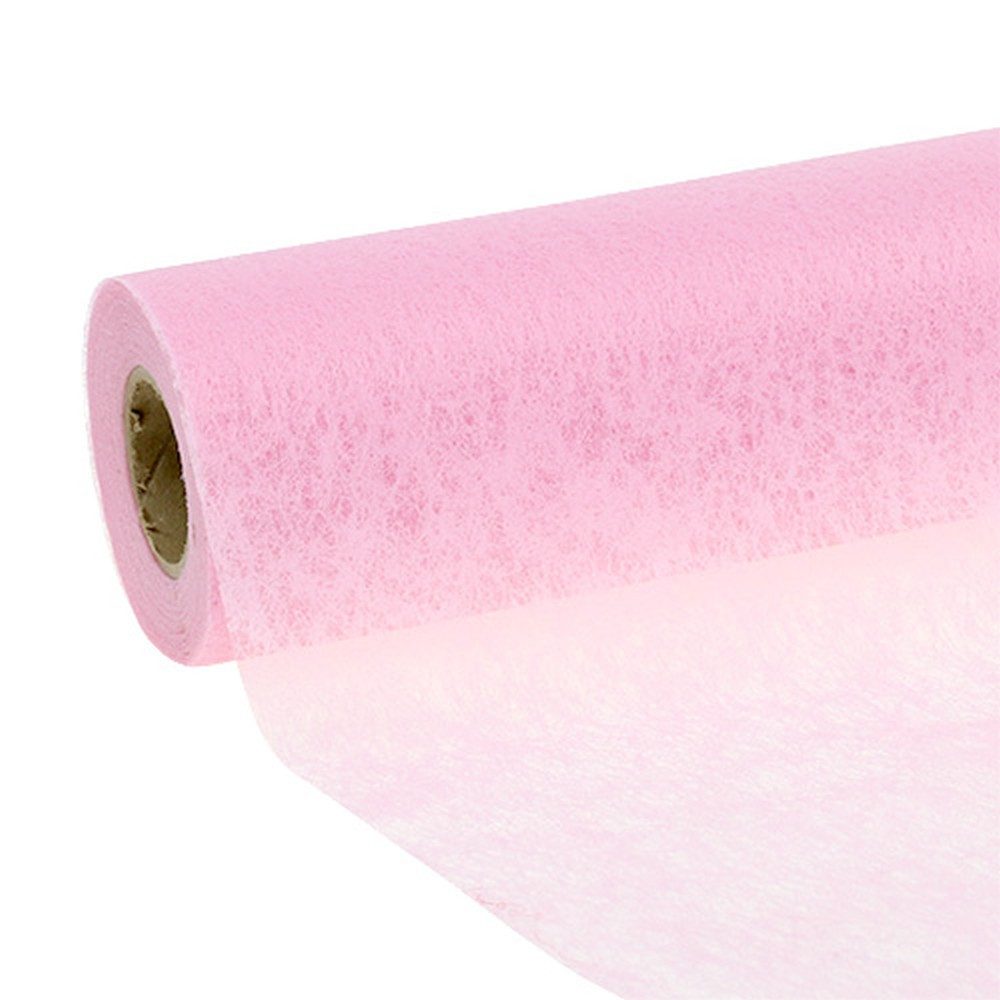 Florists Products Tischläufer Tischläufer Vlies Pink 23cm x 25m Hochzeit Taufe Dekoration