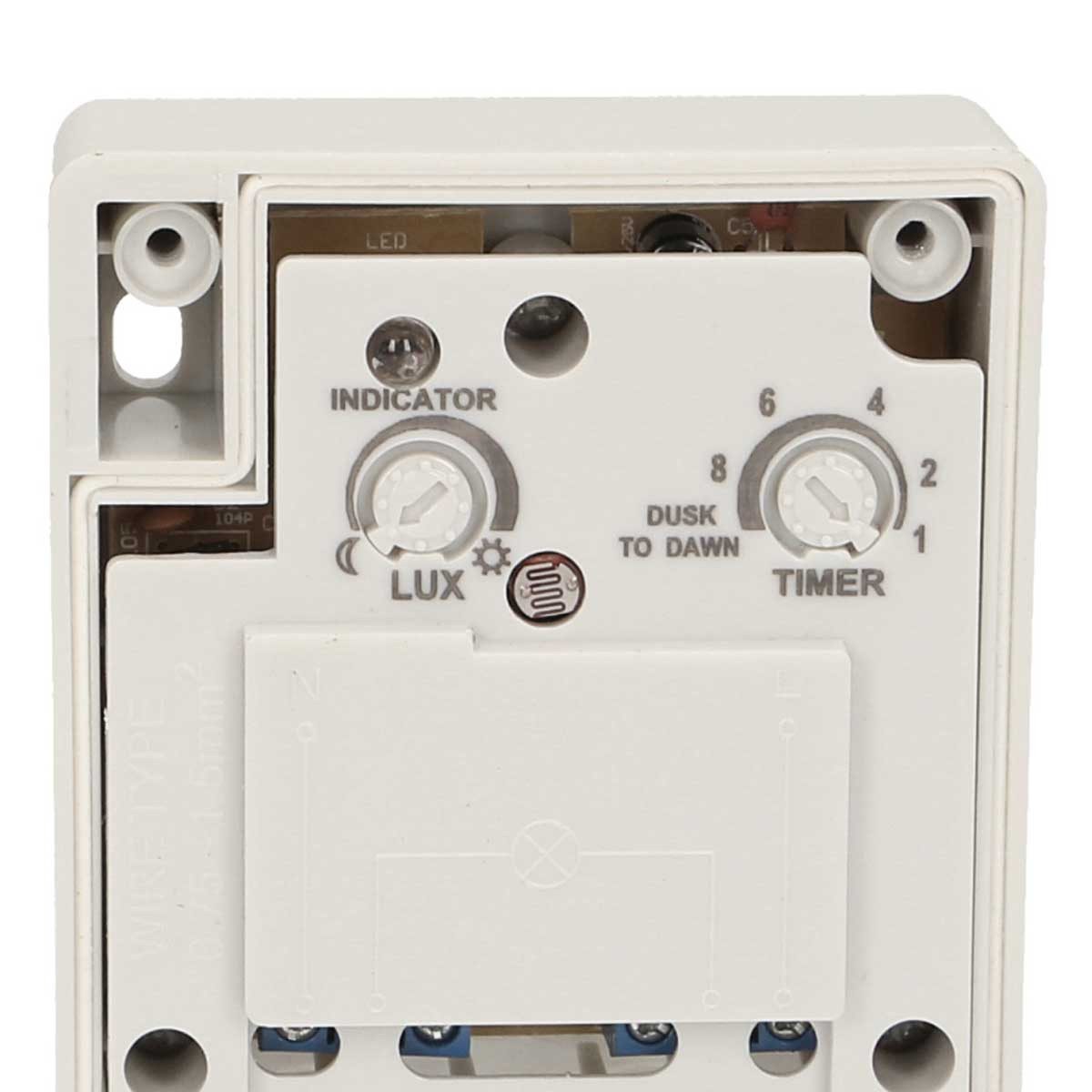 Orno Dämmerungsschalter Außen-Dämmerungsschalter/Sensor mit Timer IP44 gr