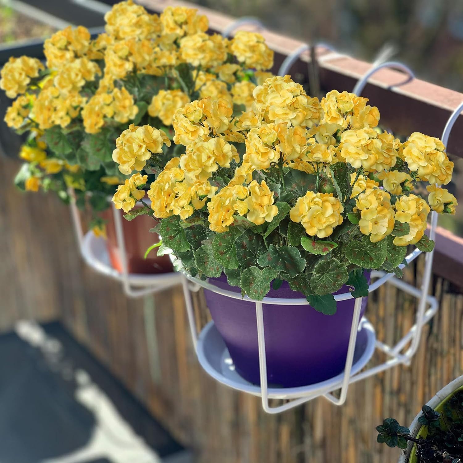 Kunstblumenstrauß 1/3/4 Bündel Künstliche Blumen Geranie Blumen Dekoration Faux, Agger