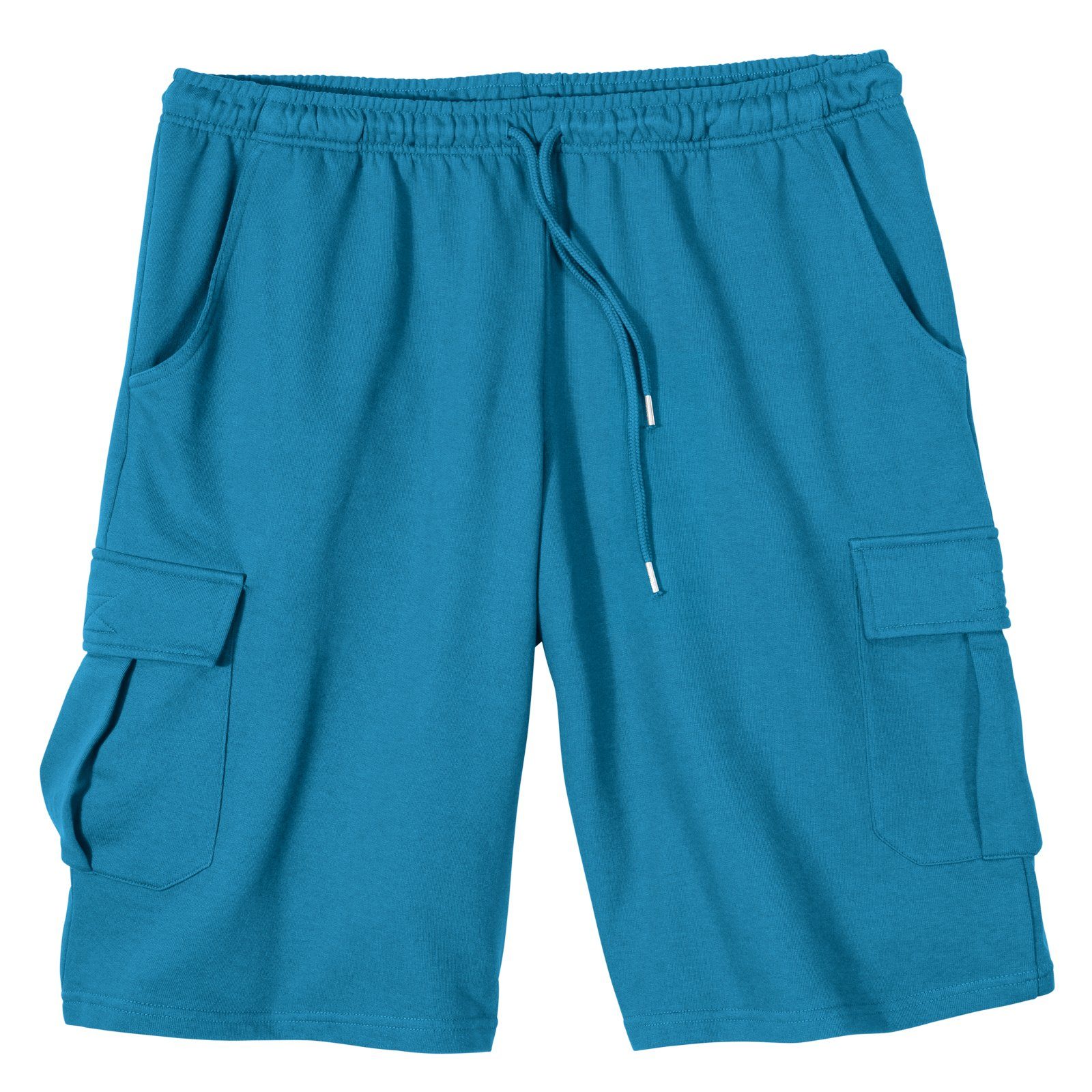 redfield Sweatbermudas Große Größen Cargo-Sweatbermuda azurblau Redfield