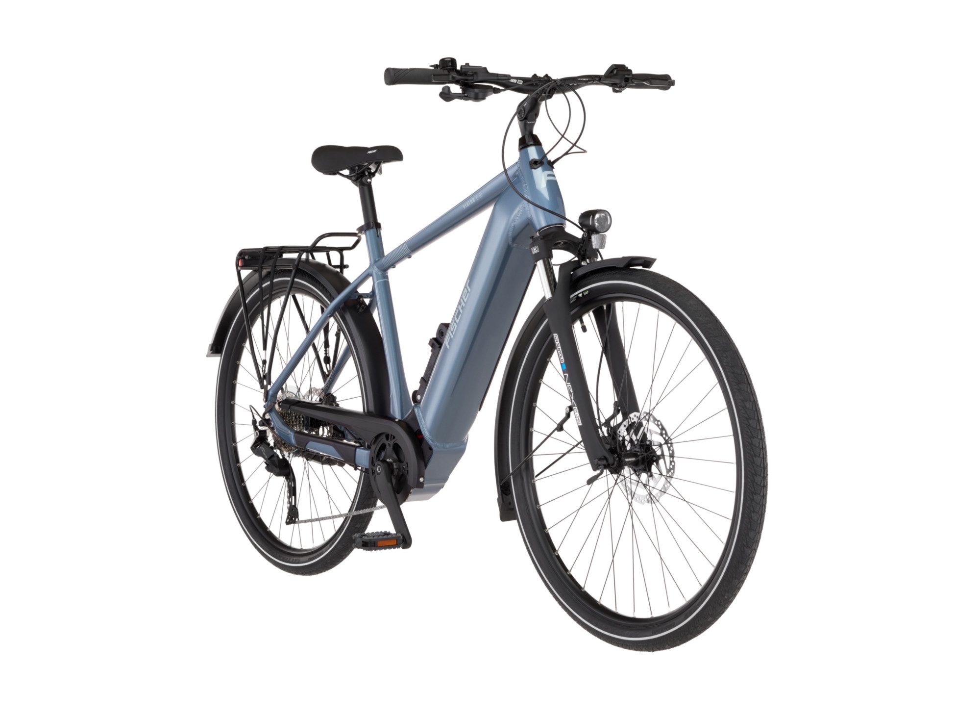FISCHER Fahrrad E-Bike Trekkingrad VIATOR 6.8I 711 55 ULTIMATE, 9 Gang Shimano Cues RD-U3020 Schaltwerk, Mittelmotor, 711 Wh