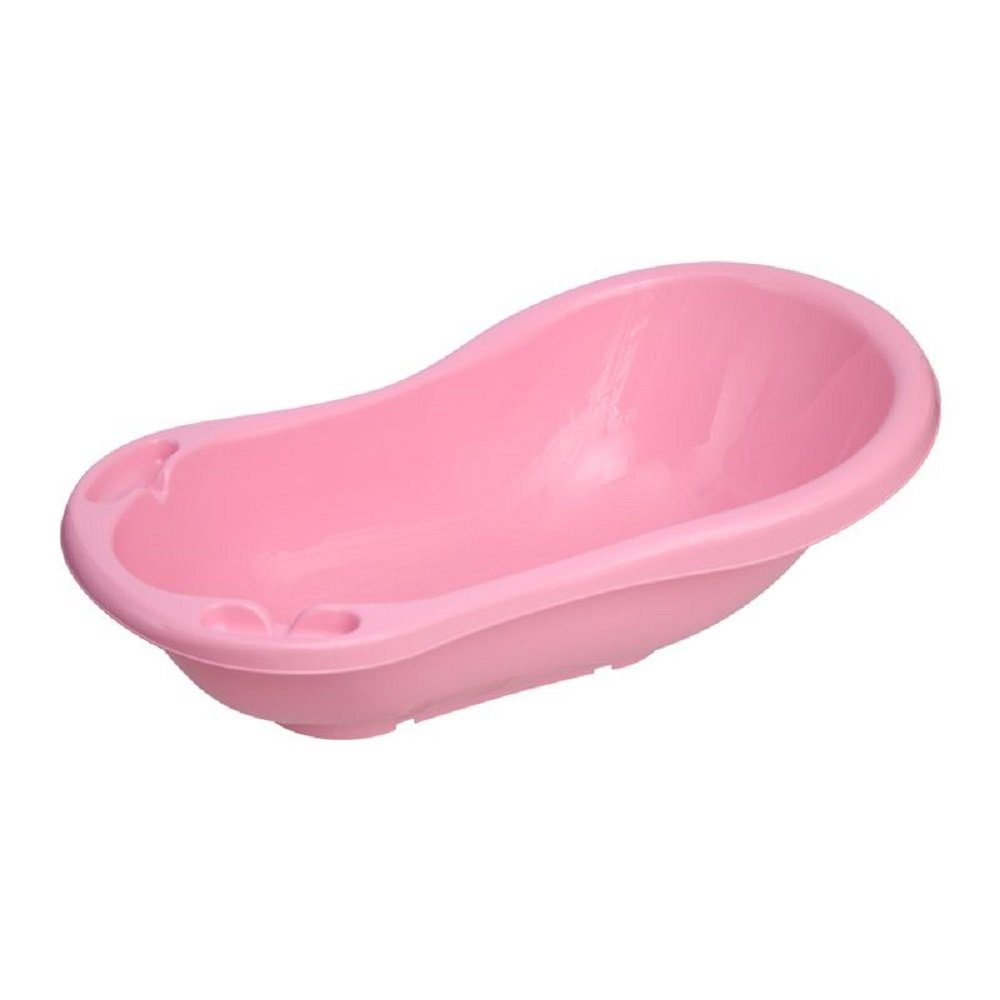 Form cm Lorelli Geburt 84 ergonomische lang, mit Babybadewanne ab rosa Ablagefächer, Babybadewanne