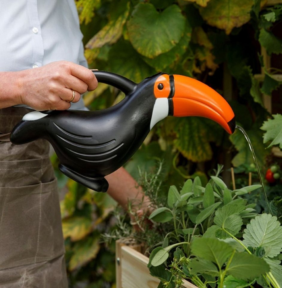 Thumbnail - esschert design Gießkanne Kinder Gießkanne Tukan 1,2L für den Garten oder Zuhause Kunststoff