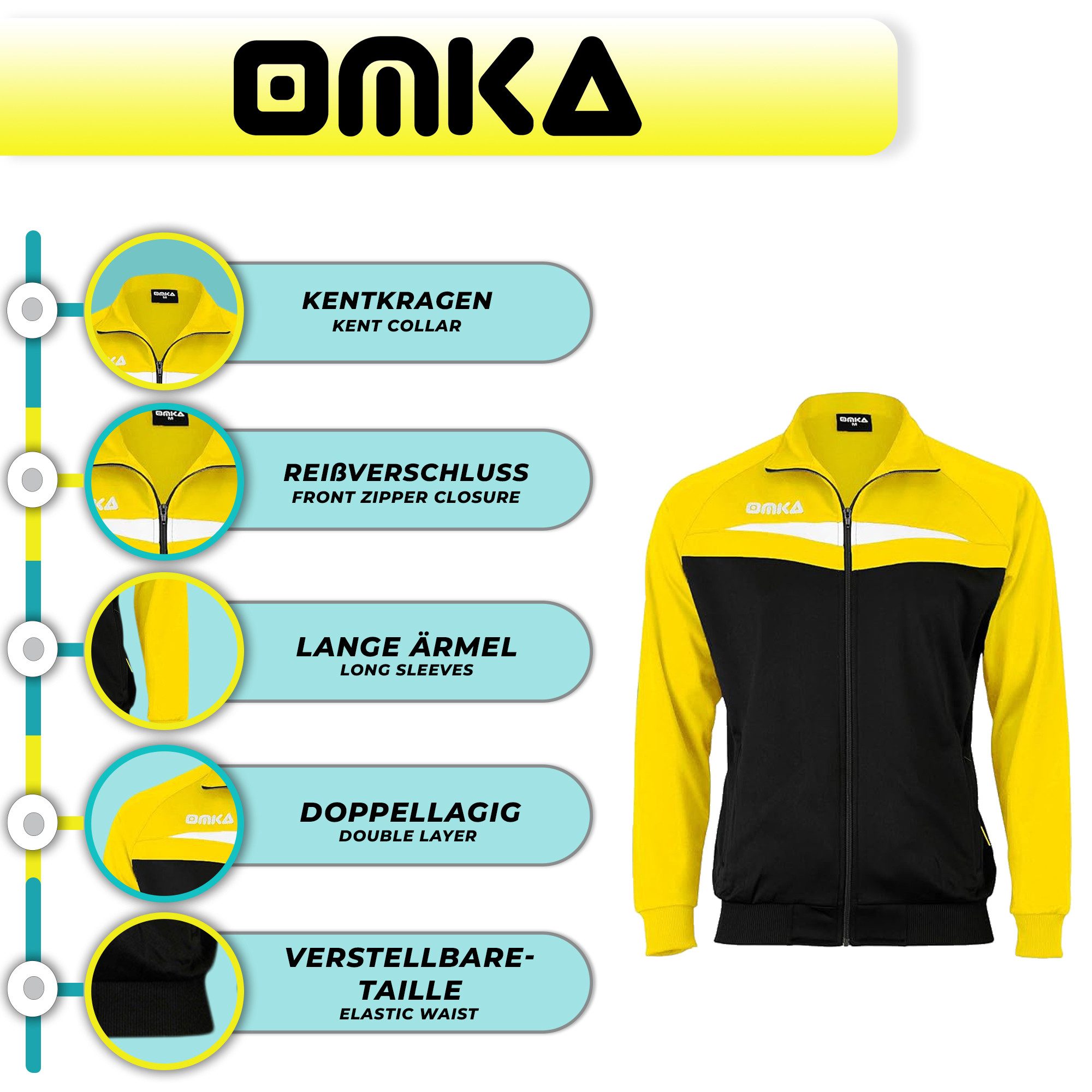 OMKA Trainingsjacke OK200J OMKA Optima Trainingsjacke günstig online kaufen