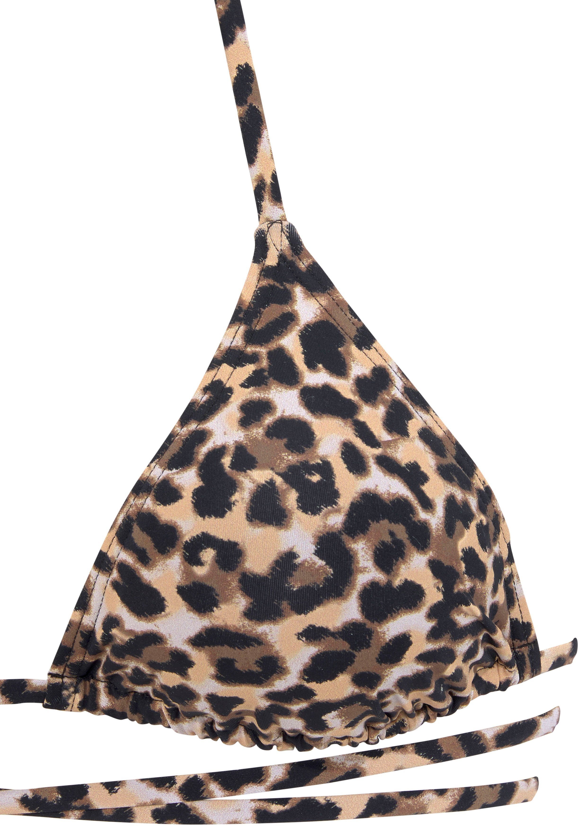 Bruno Banani Triangel-Bikini bedruckt mit langem Bindeband – Bild 4 von 5