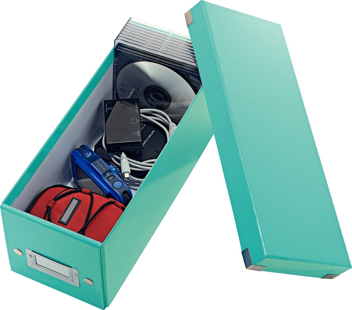 Thumbnail - LEITZ Aufbewahrungsbox Ablagebox Click & Store CD eisblau