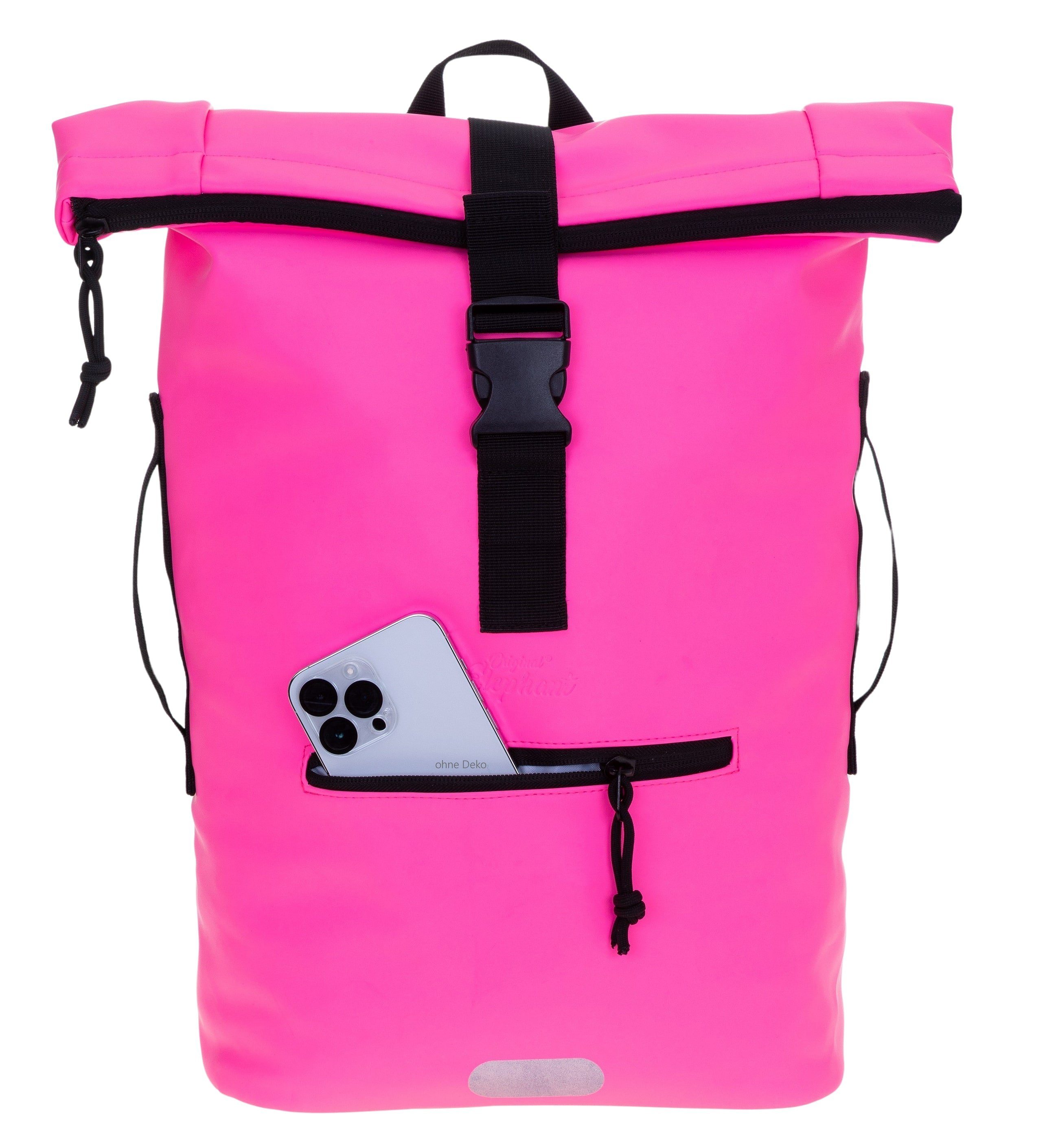 ELEPHANT Freizeitrucksack Time Bag aus Plane, Rucksack Laptoprucksack Daypack wasserabweisend + Trinkflasche
