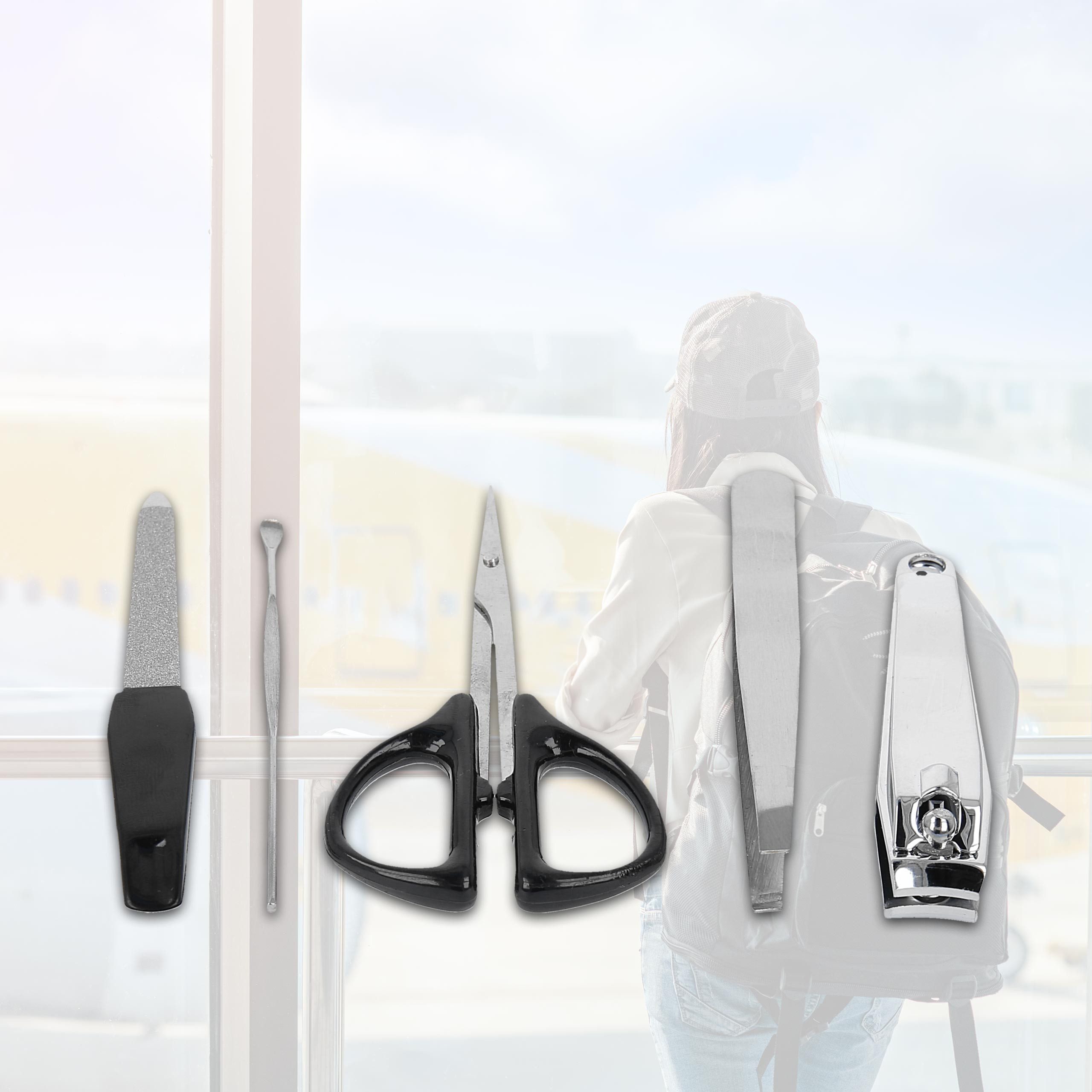 Lantelme Nähkästchen Reisenähset Set Reise Nähset Notfallkit Nähzubehör, Kompaktes Notfallset mit Nadeln Fäden Nagelschere Nagelfeile etc. – Bild 4 von 5