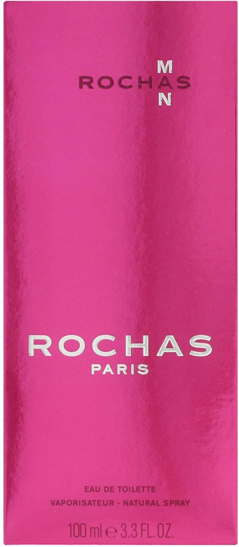 Rochas Eau de Toilette Rochas Man, Orientalischer Duft mit Bergamotte, Jasmin, Mocca, Vanille und Zeder.