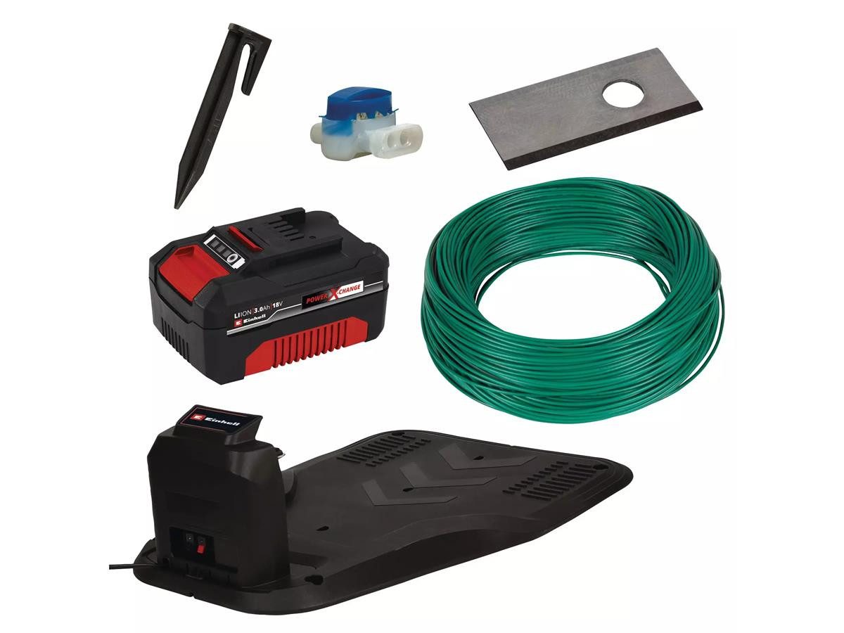 Einhell Rasenmähroboter FREELEXO 550 Kit, bis 550 m² Rasenfläche, inklusive Akku und Ladestation
