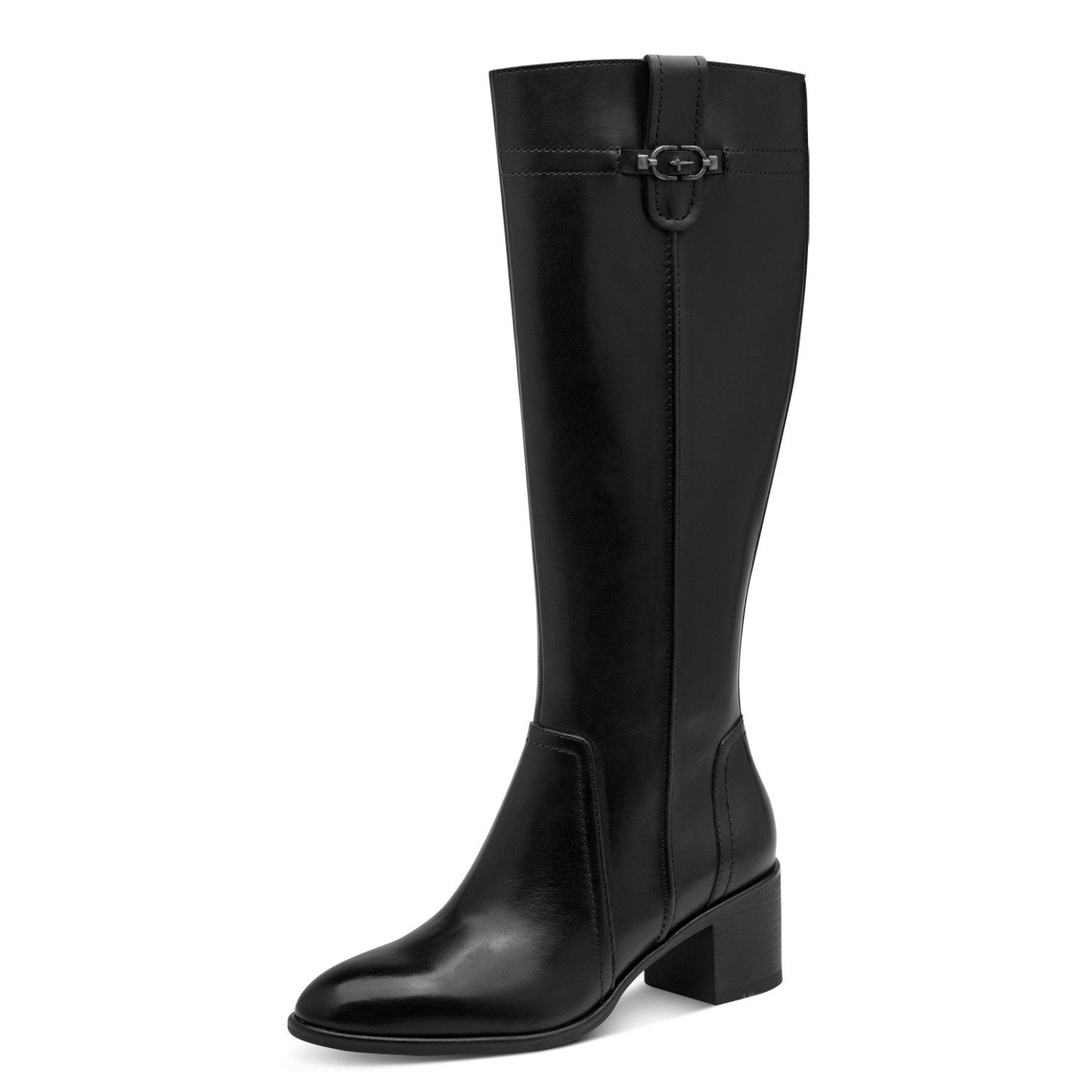 Tamaris Stiefel Blockabsatz, Langschaftstiefel mit Zierschnalle
