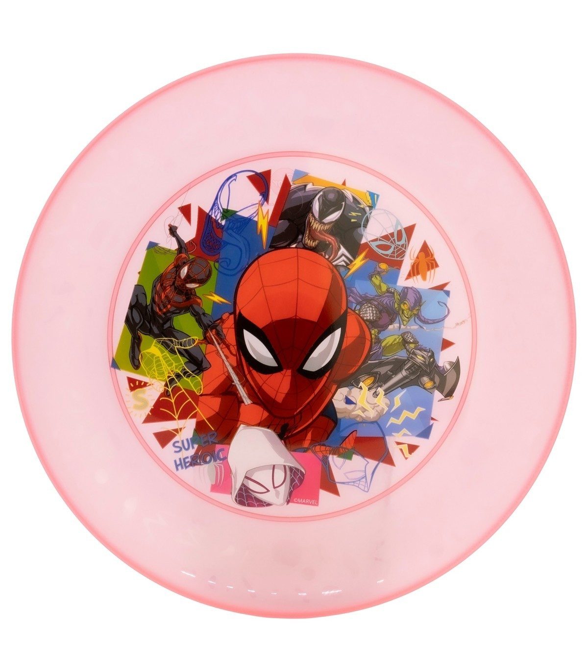 Spiderman Teller Kinder Teller Set 4 teilig geeignet für Mikrowelle und Spülmaschine, (4 St)