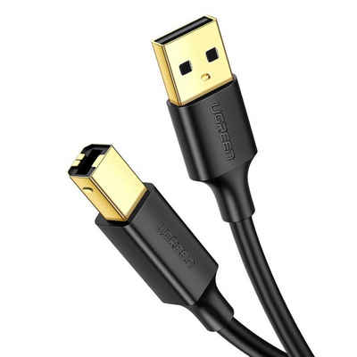 UGREEN Ugreen Kabel USB - USB Typ B Kabel (Druckerkabel) 3m schwarz Computer-Kabel