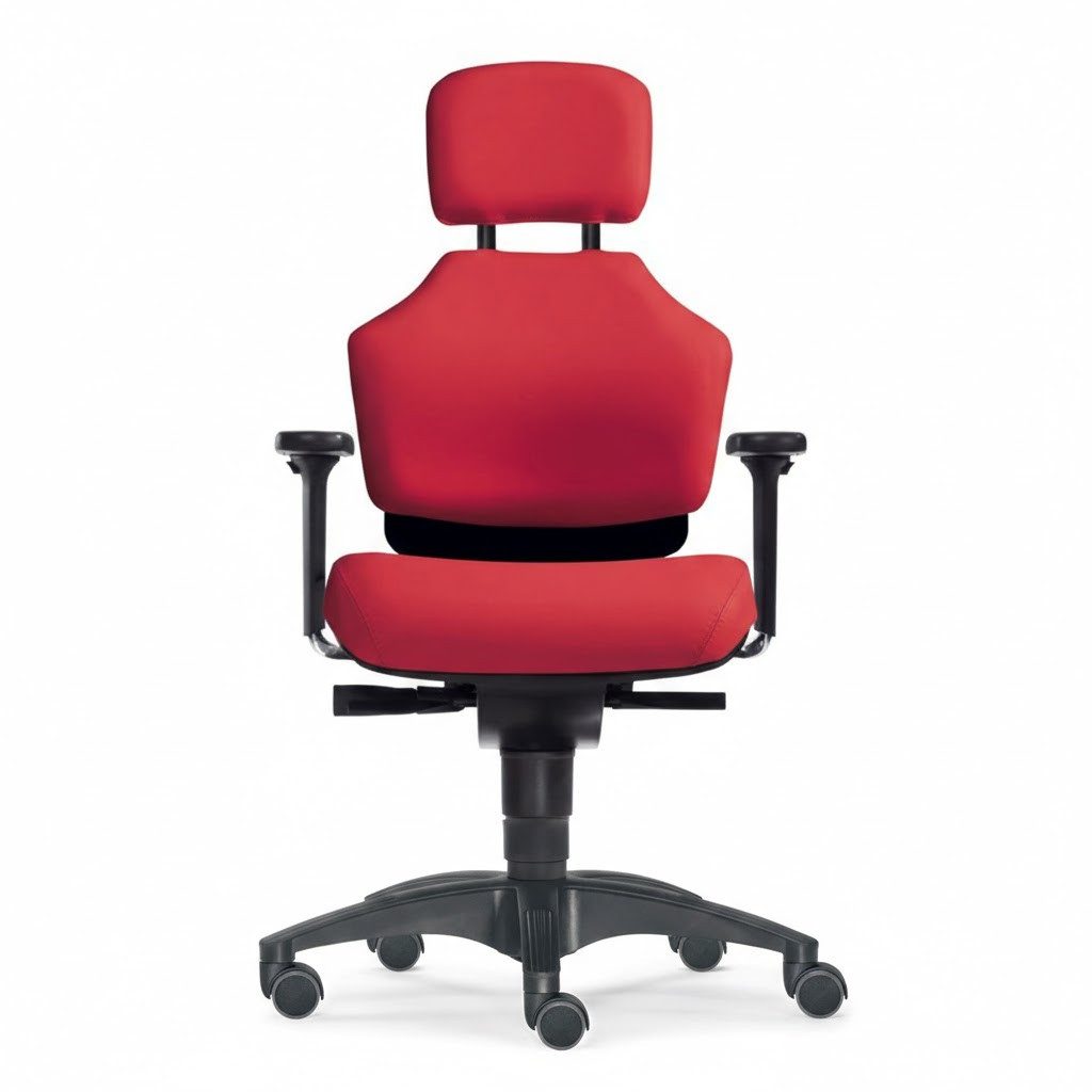 SITWELL STEIFENSAND AG Bürostuhl Gesundheitsdrehstuhl mit Ortho-Sacral-Rückenlehne, Ortho-Sacral Rückenlehne, 2D-Armlehnen, Lordosenstütze, bis 120kg