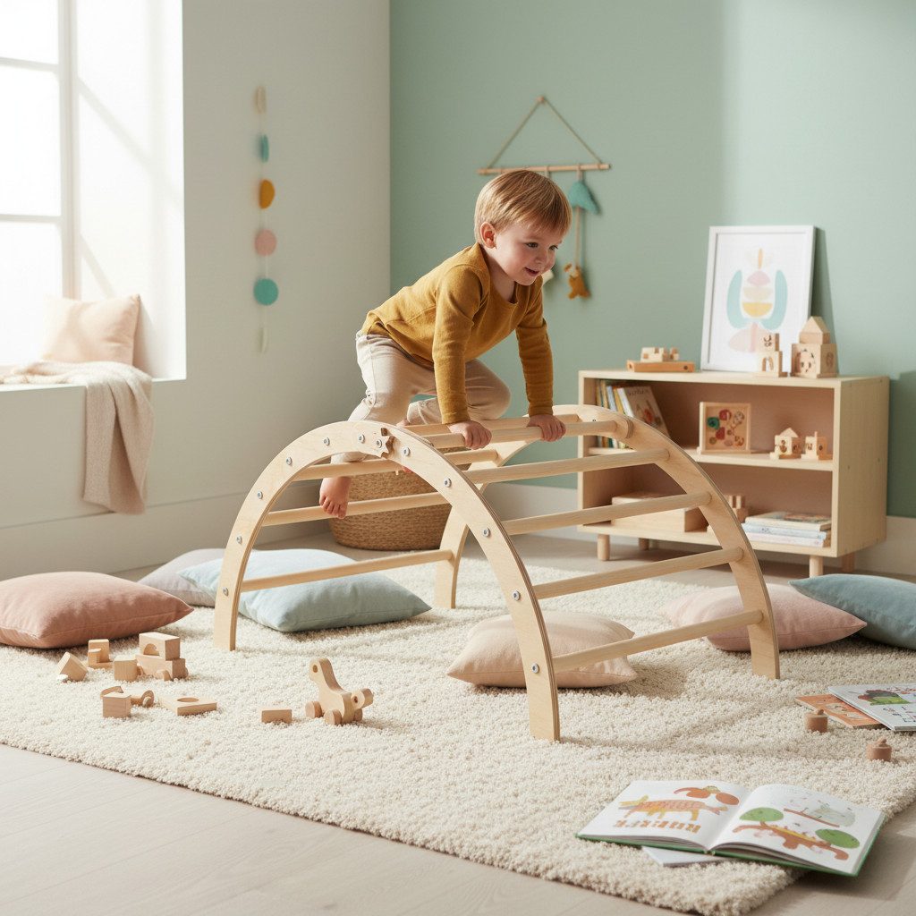 Bellabino Klettergerüst Ruki 2-in-1 Kletterbogen und Wippe, (ohne Matratze, günstig online kaufen