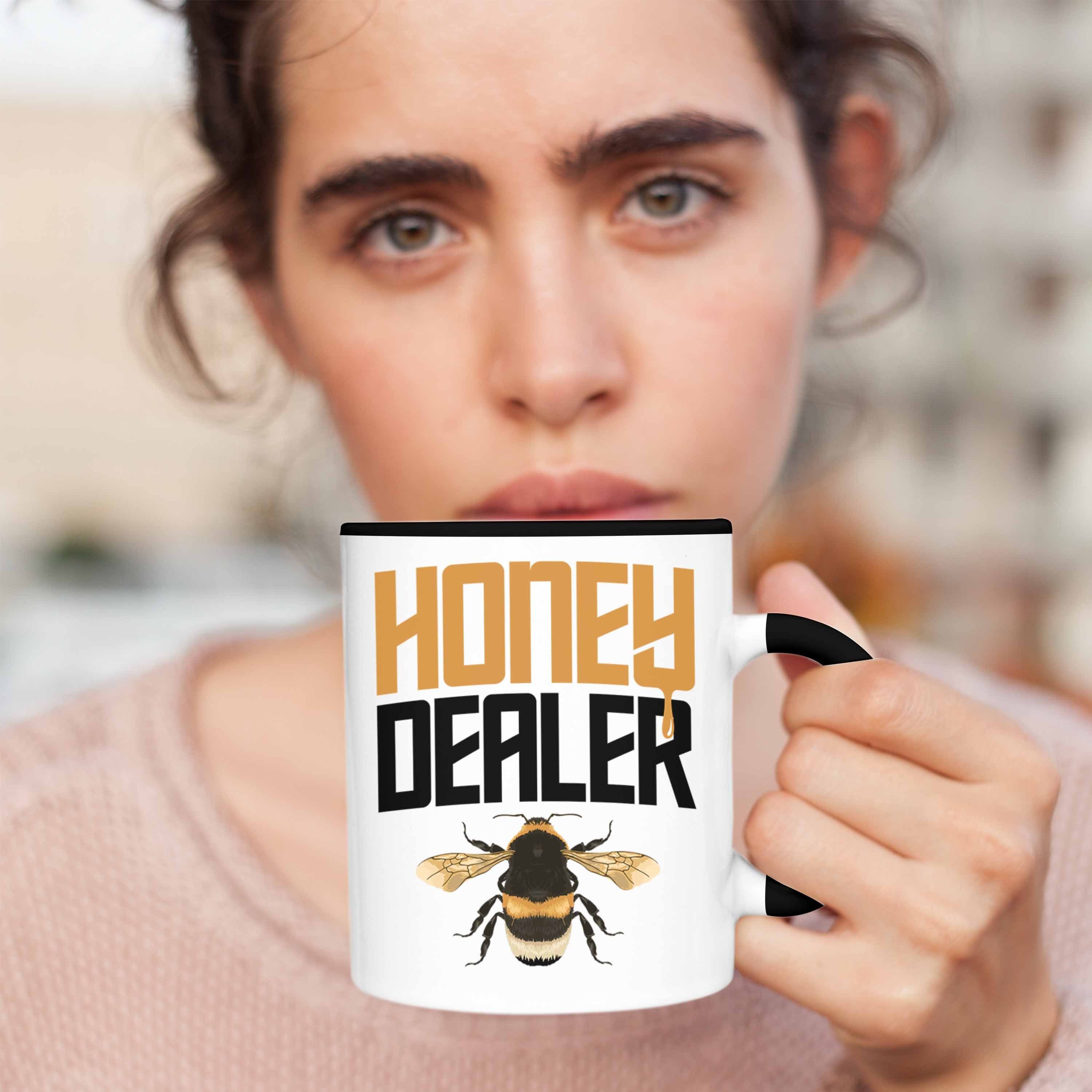 Bienenzucht Tasse Tasse Imker Trendation Zuebhör Geschenkideen Geschenk Bienenzüchter Dealer Kaffeetasse Trendation Schwarz - Bienen Honig
