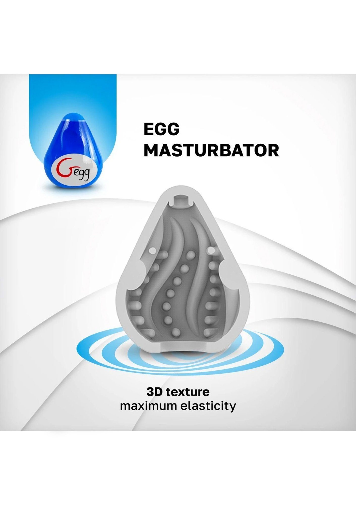 G-VIBE Masturbator G-egg Masturbator - blau Ei