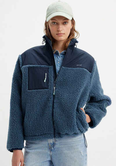 Levi's® Fellimitatjacke CB BIG FOOT SHERPA BLUE warm und flauschig