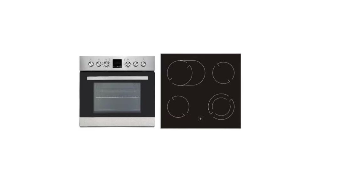 PKM Elektro-Herd-Set BIC1000 IX4 EEK: A Einbauherdset, 59,5 cm breit, 56 L