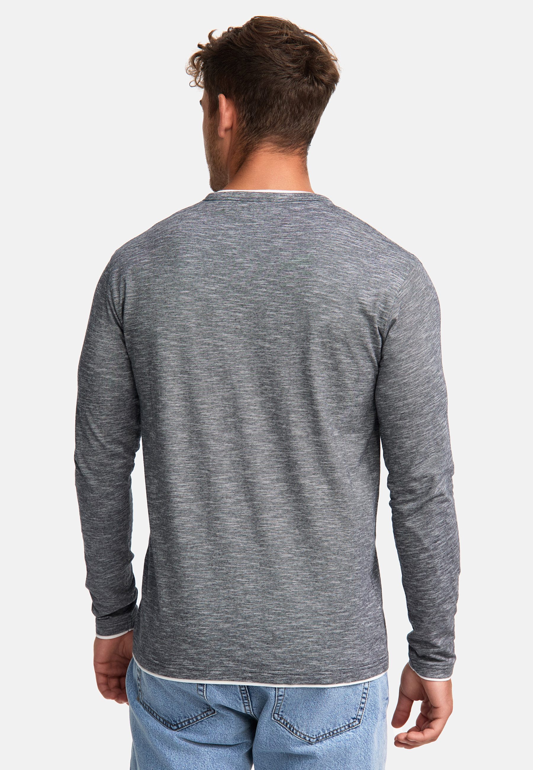 Indicode Langarmshirt Herren INColeson Shirt Langarm Herrenshirt Langarmshirt aus 100% Baumwolle