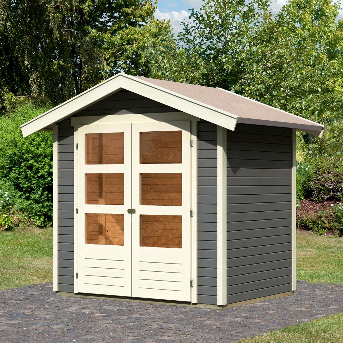 Karibu Gartenhaus Harburg 2 Bxt 226x192 Cm Turversion Modern