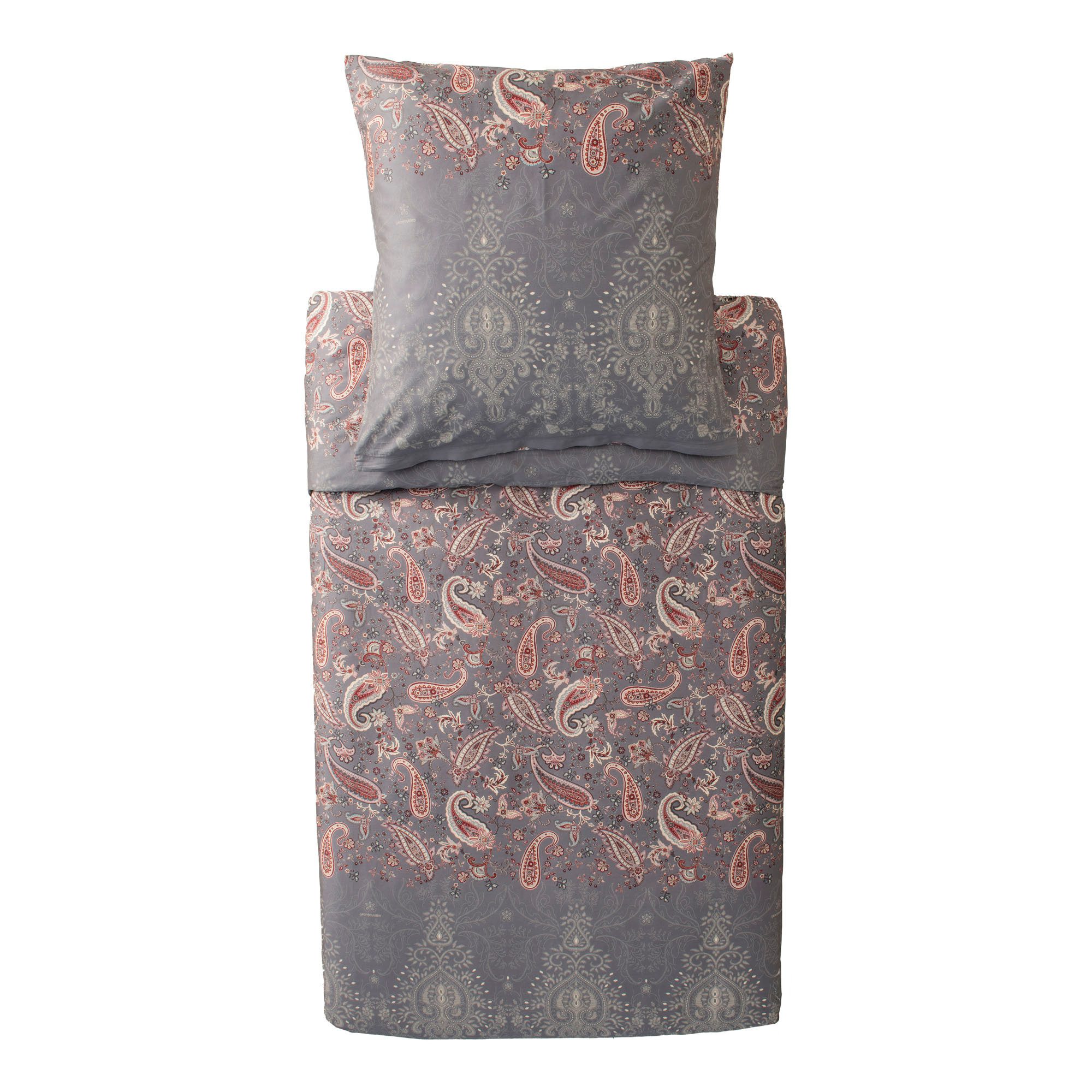 Bassetti Постільна білизна Постільна білизна Bassetti Mako Satin Monnalisa G1 grau 135x200, Mako Satin, 2 teilig, 100% Baumwolle (Premium Mako Satin)