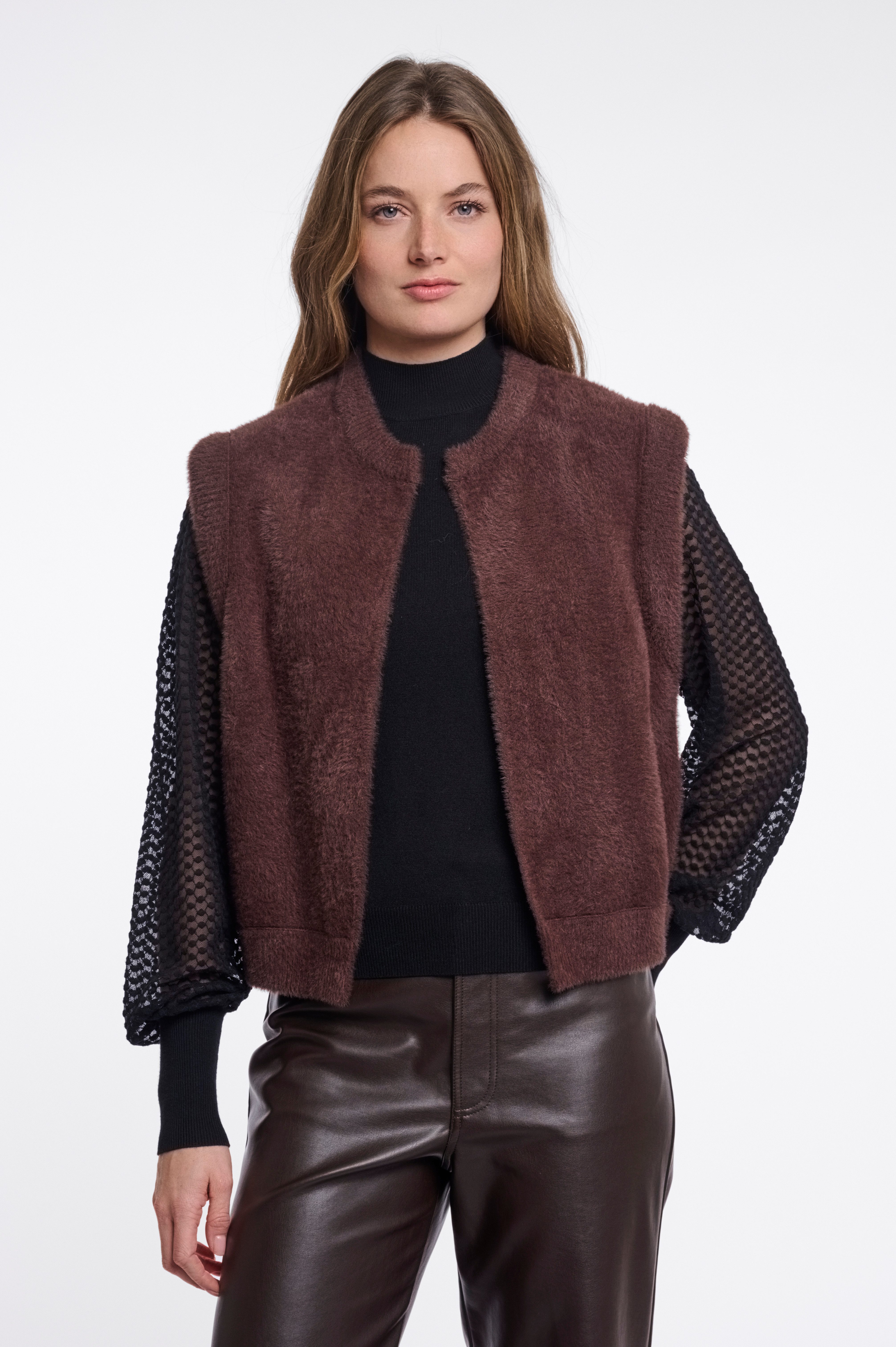 Rino & Pelle Strickweste ELONA mit breiten Bündchen