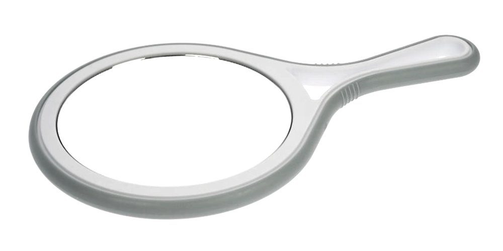 Koskaderm Spiegel Handspiegel Spiegelflächen, ergonomischen 2 10-fach Kosmetik-Spiegel Griff, mit Vergrößerung