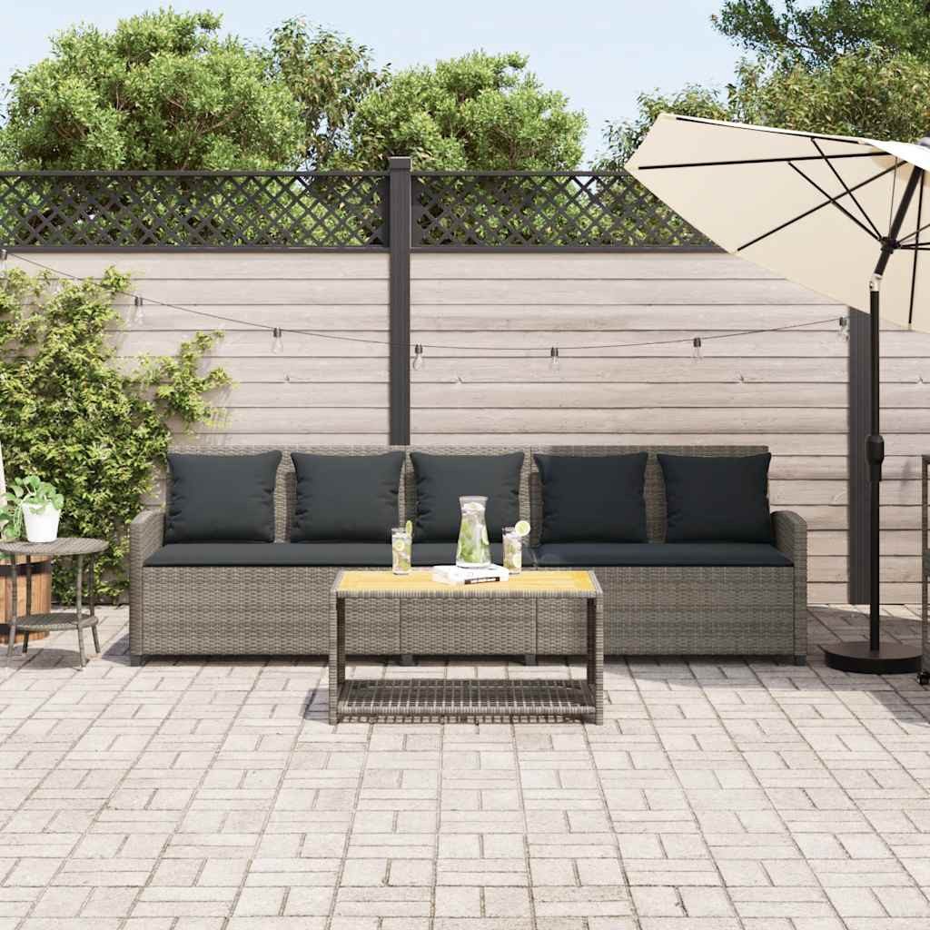 vidaXL Gartenlounge-Set Gartensofa 5-Sitzer mit Kissen günstig online kaufen