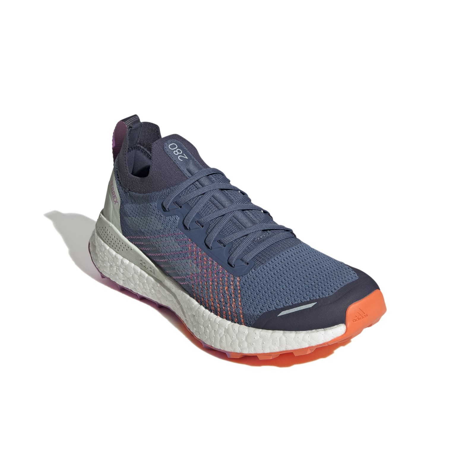 adidas Performance Terrex Two Ultra Primeblue (sockenähnliche Passform) altblau Damen Laufschuh