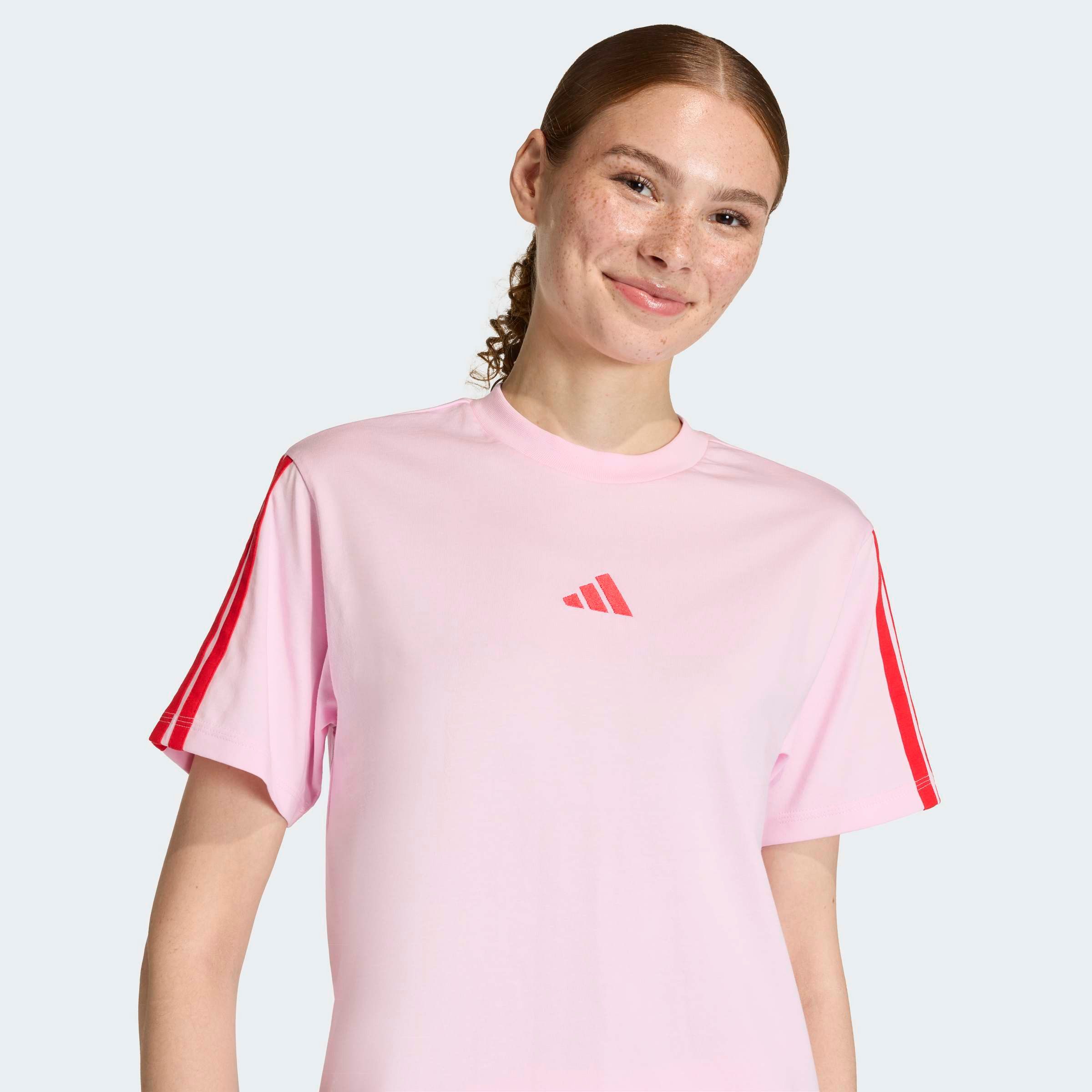 adidas Sportswear T-Shirt W 3S SJ T B klassische 3-Streifen an den Ärmeln, günstig online kaufen