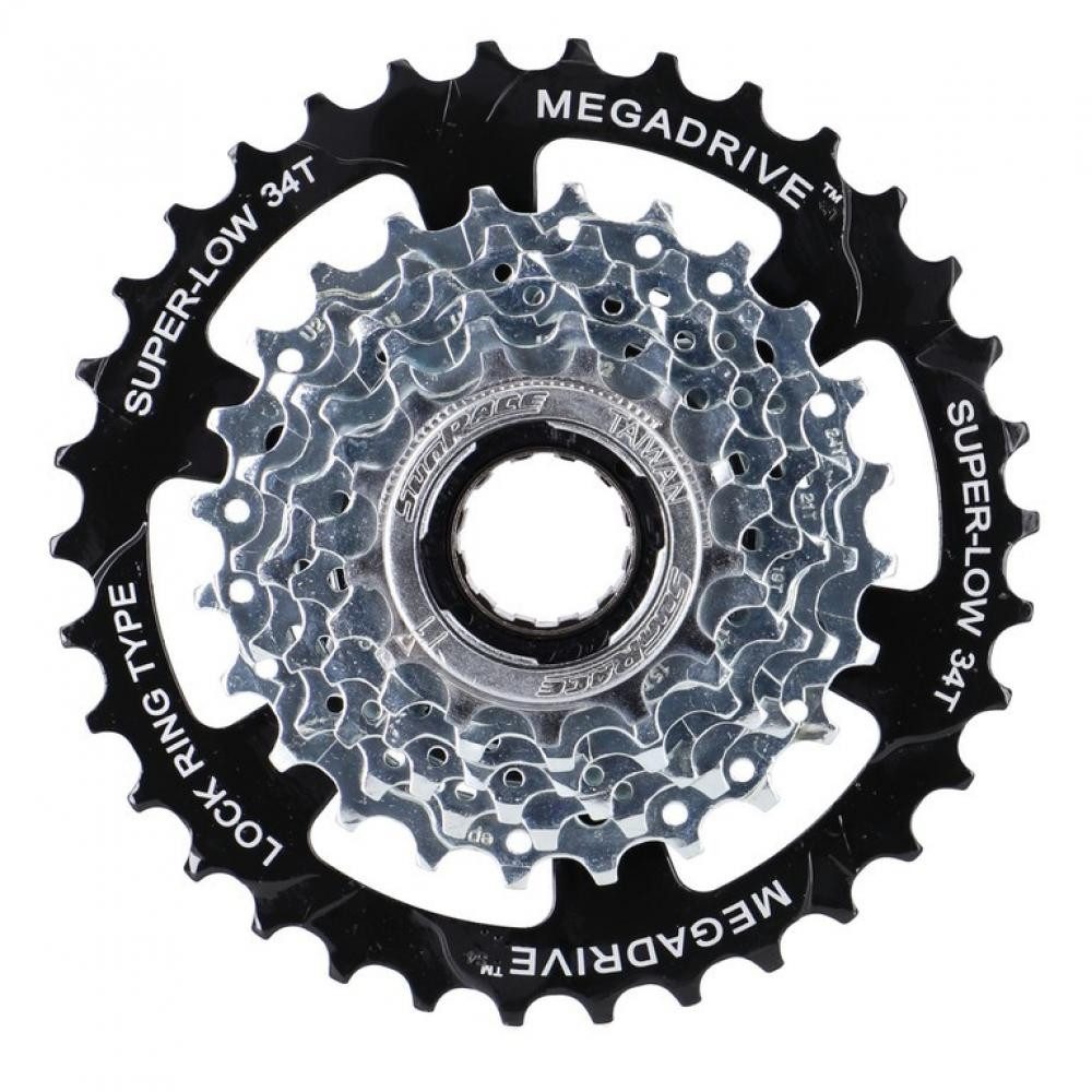 Zahnkranz SunRace Schraubkranz MFM4S 7-fach,13-34 Zähne verzinkt