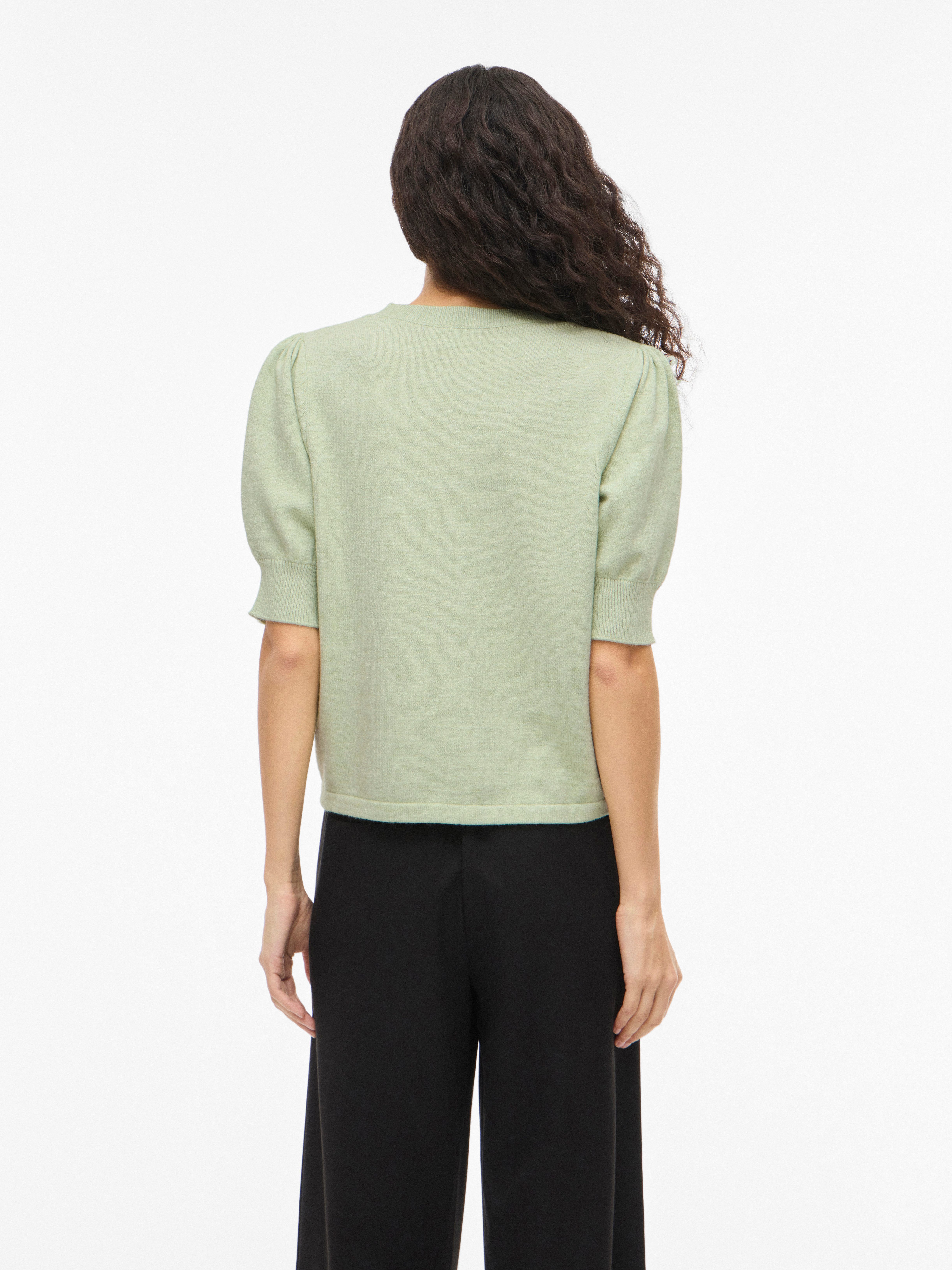 Vila Strickpullover VIRIL 2/4 SLEEVE O-NECK KNIT TOP - NOOS