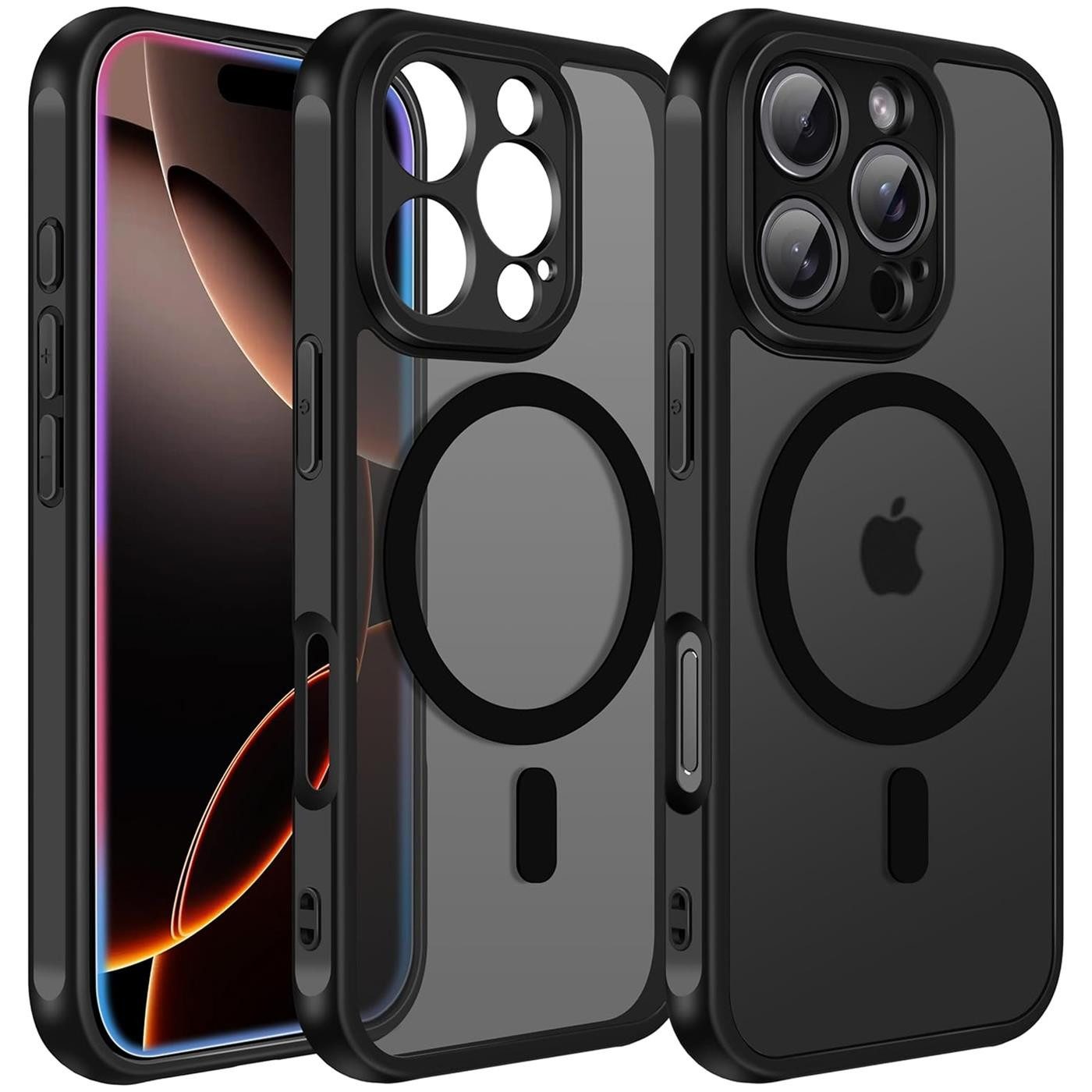 CoolGadget Handyhülle für Apple iPhone 16 Pro Max 6,9 Zoll, Kamera Schutz Hülle Silikon Hard Case Schutzhülle für Magsafe Zubehör