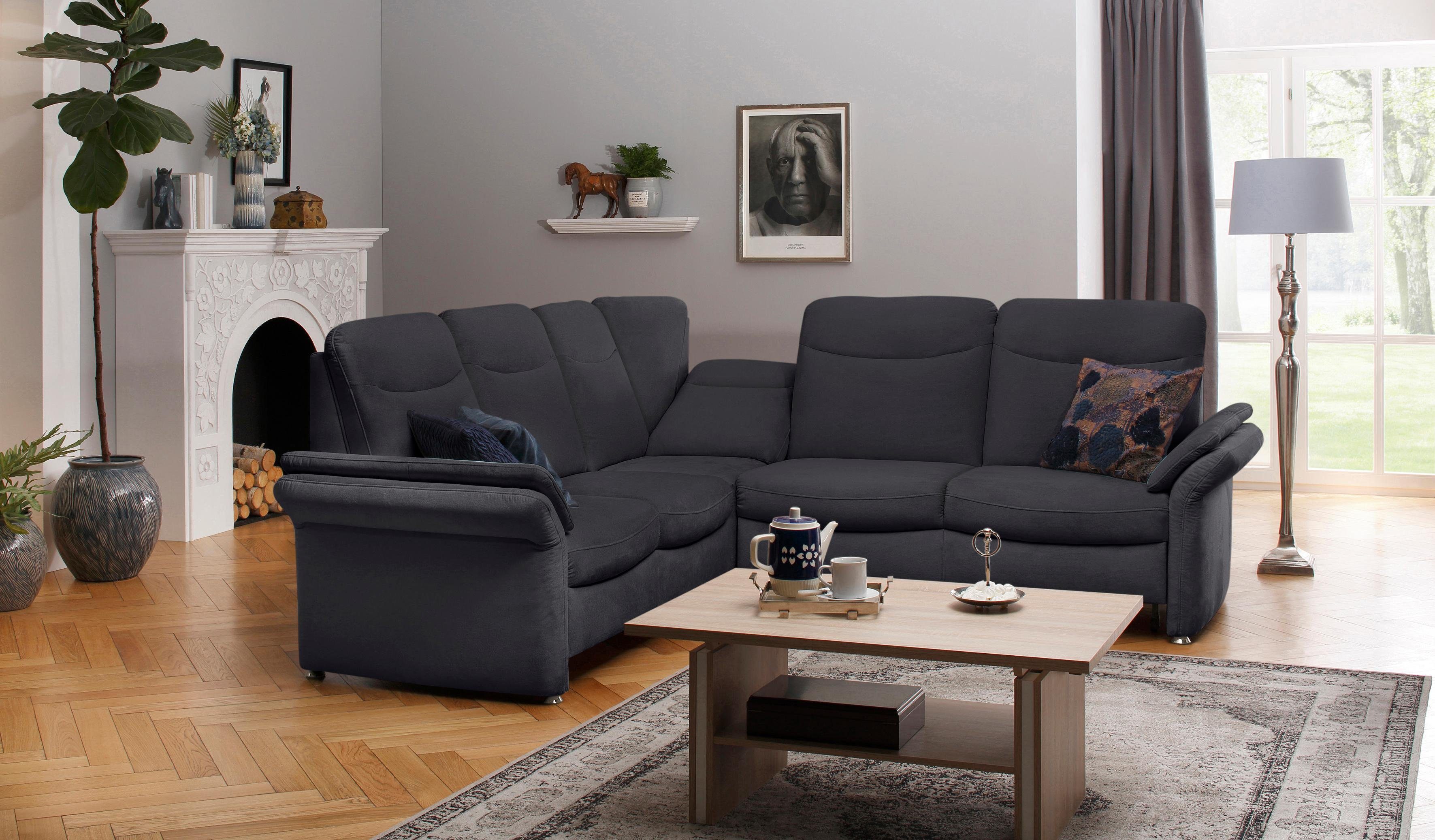 Home affaire Ecksofa "Tahoma L-Form" mit Armlehnfunktion, wahlweise Bettfun günstig online kaufen
