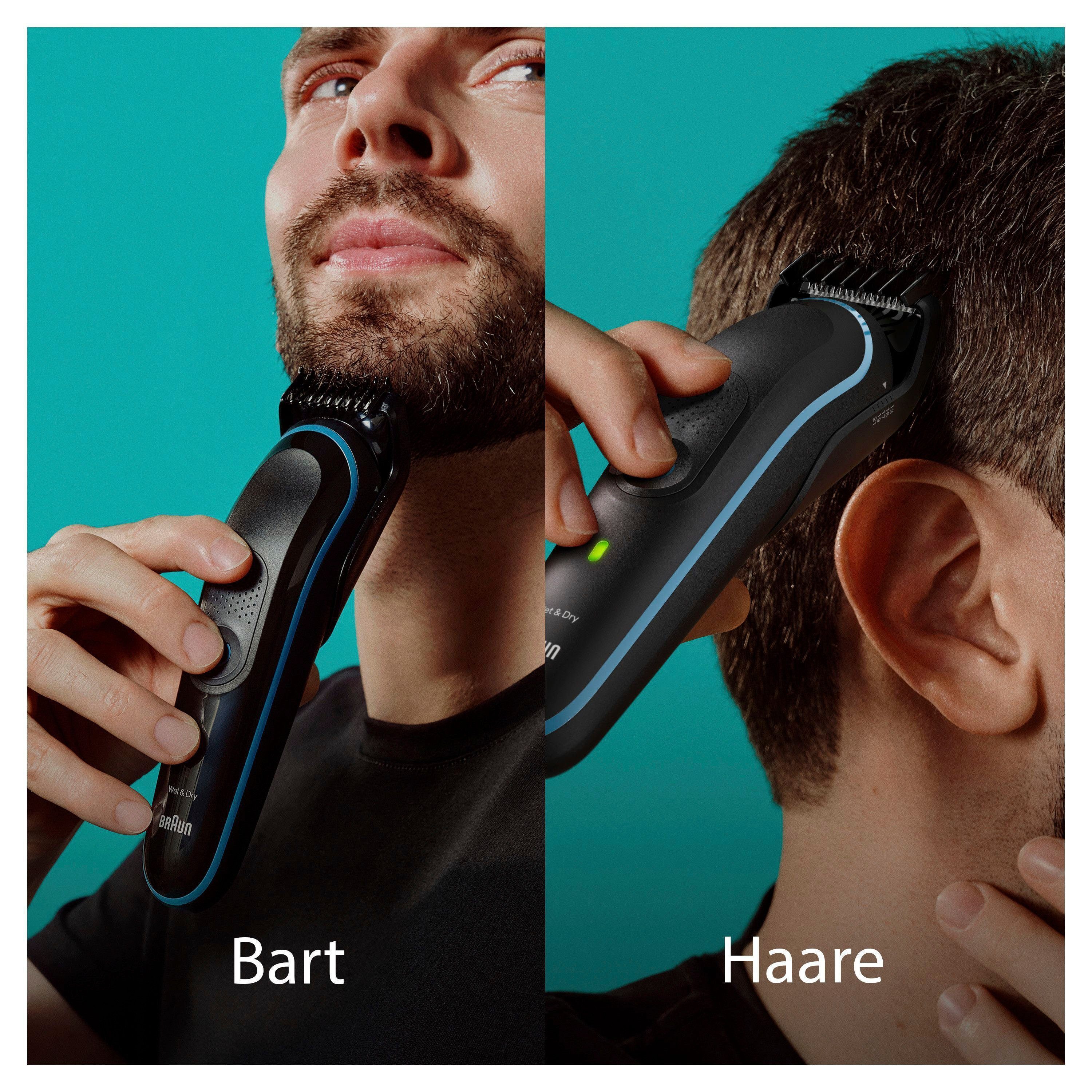 Braun Set Min. Styling Haarschneider kabellose für MGK5445, 100 Set All-In-One Laufzeit Wasserdicht, Bart,
